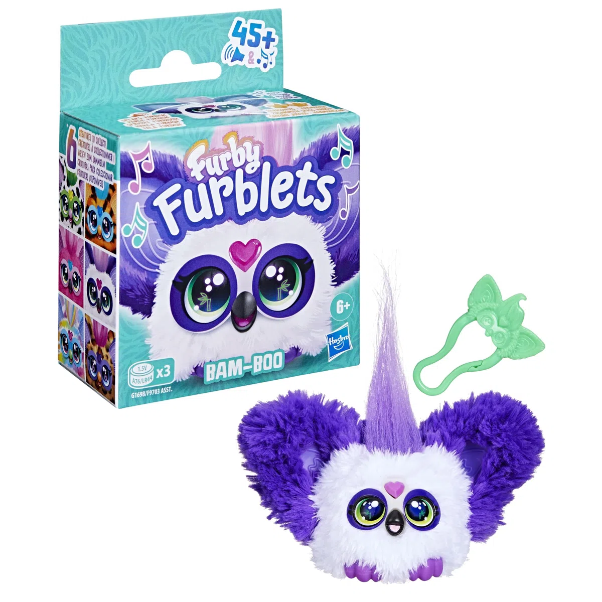 Furby Furblets Bam-Boo, miniaturowa, pluszowa, zabawkowa panda
