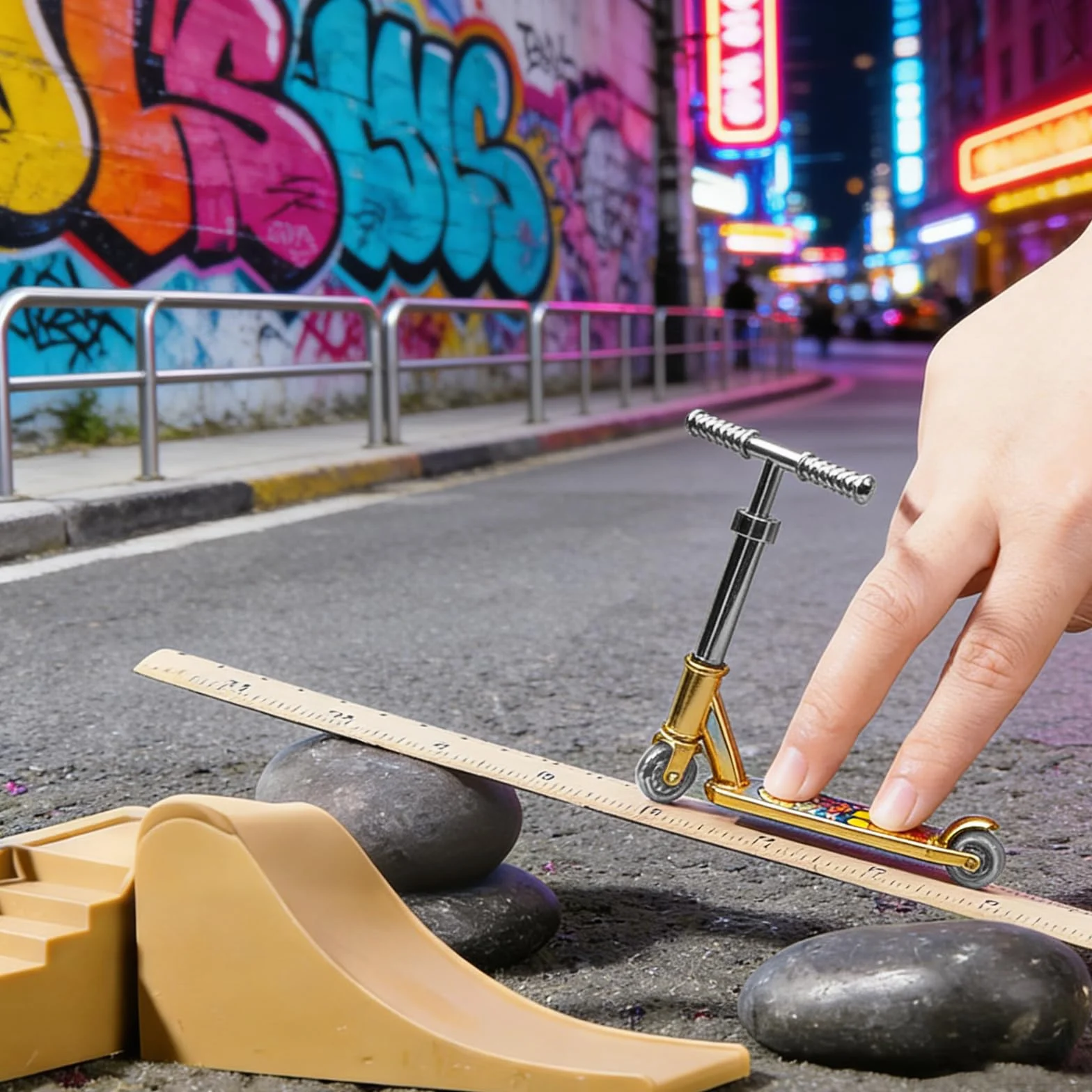 4 sztuki Finger Skate Mini Deskorolki i Deskorolki Fingerboard dla dzieci z ruchem palcami i akcesoriami treningowymi (srebrna głowa)
