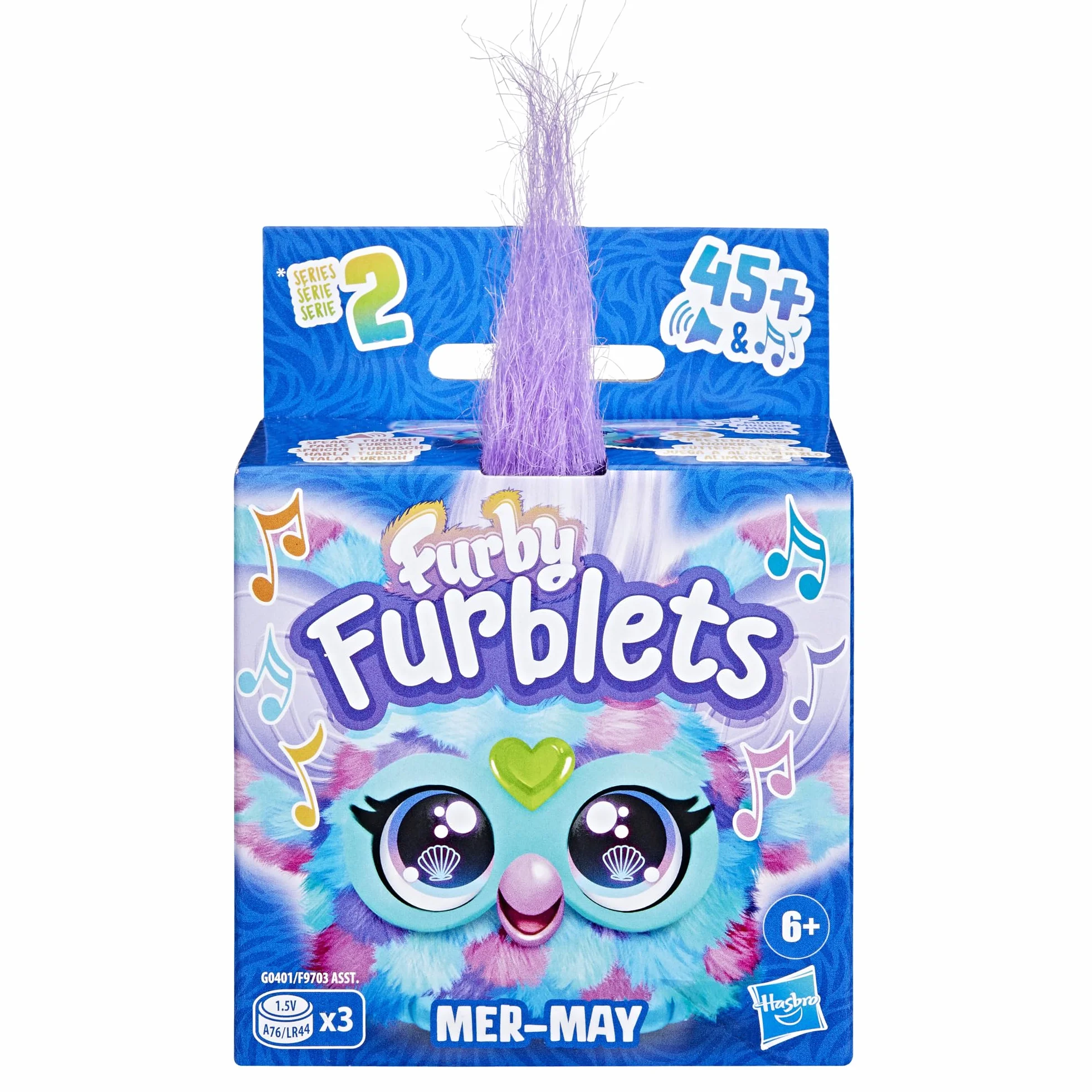 Furby Furblets Mer-May Mini elektroniczna pluszowa zabawka