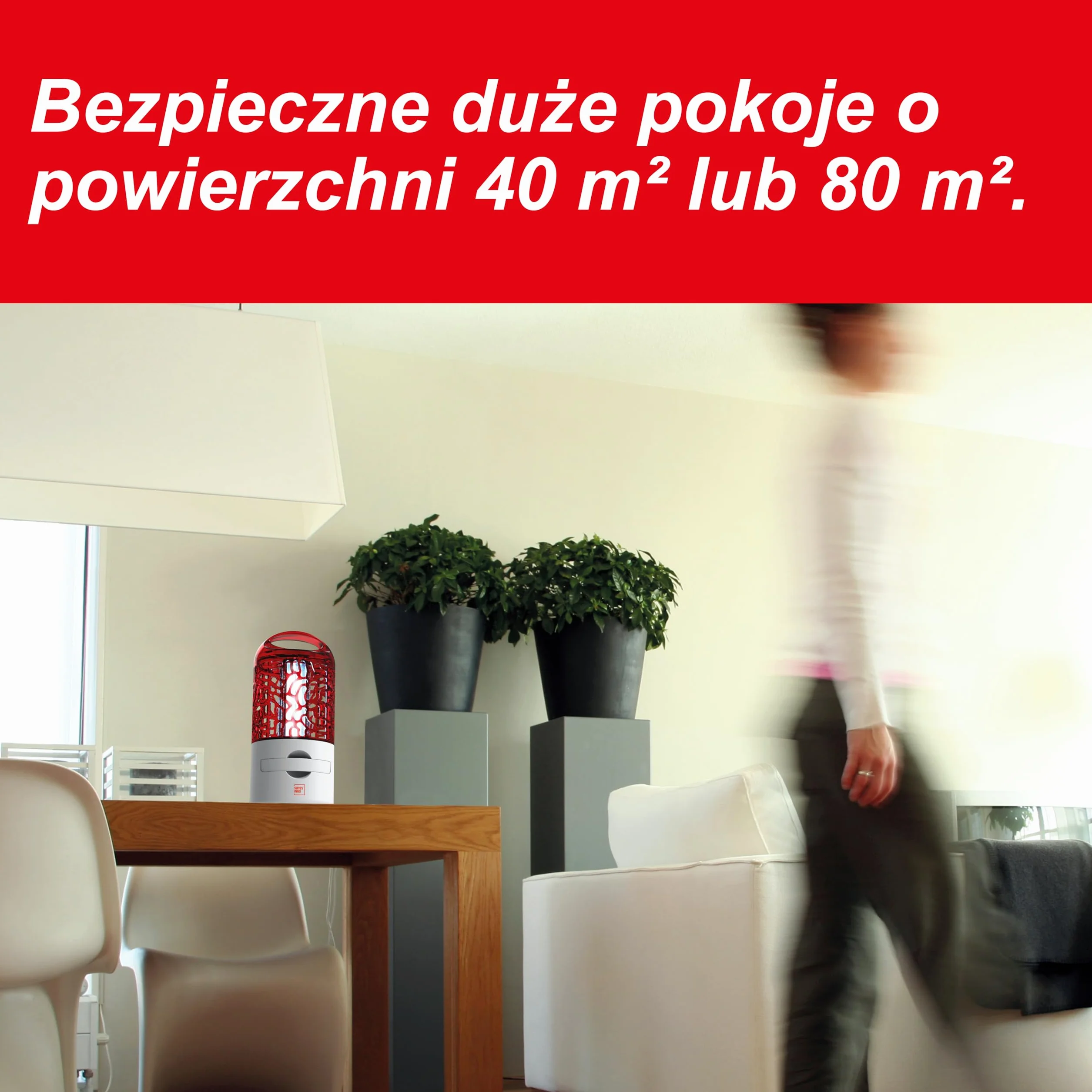 SWISSINNO Niszczyciel owadów 10W LED Lampa na komary do wnętrz