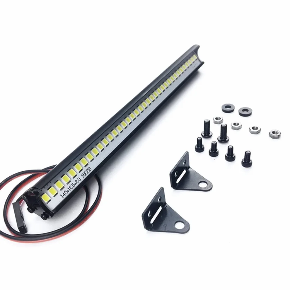 WANGCL Listwa świetlna LED 150 mm 36 LED do samochodu RC 1/10 kompatybilny z TRX4 SCX10 90046 D90