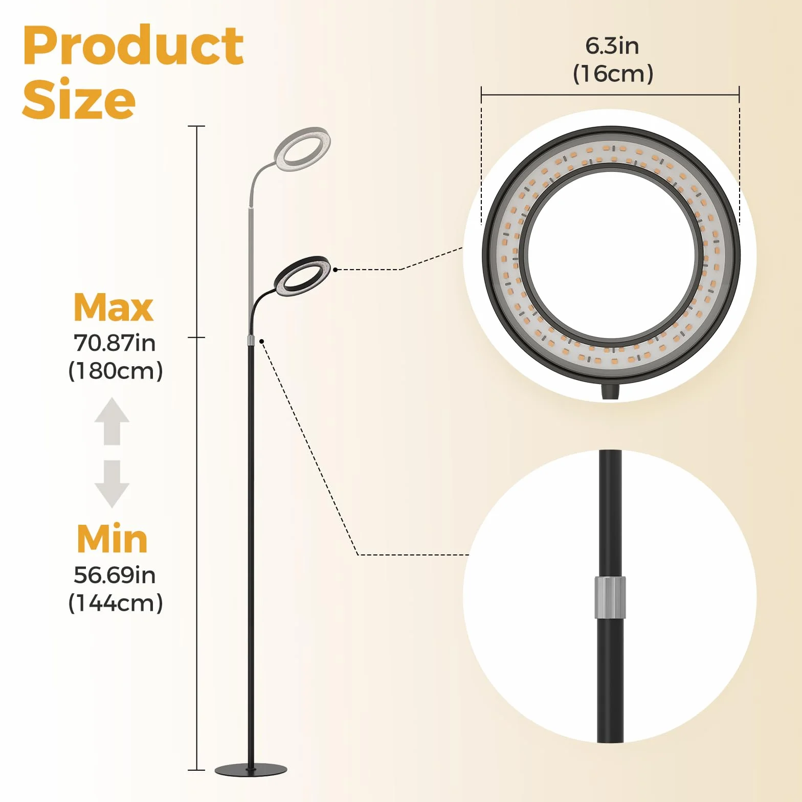 Bamworld Lampa do uprawy roślin z podstawą