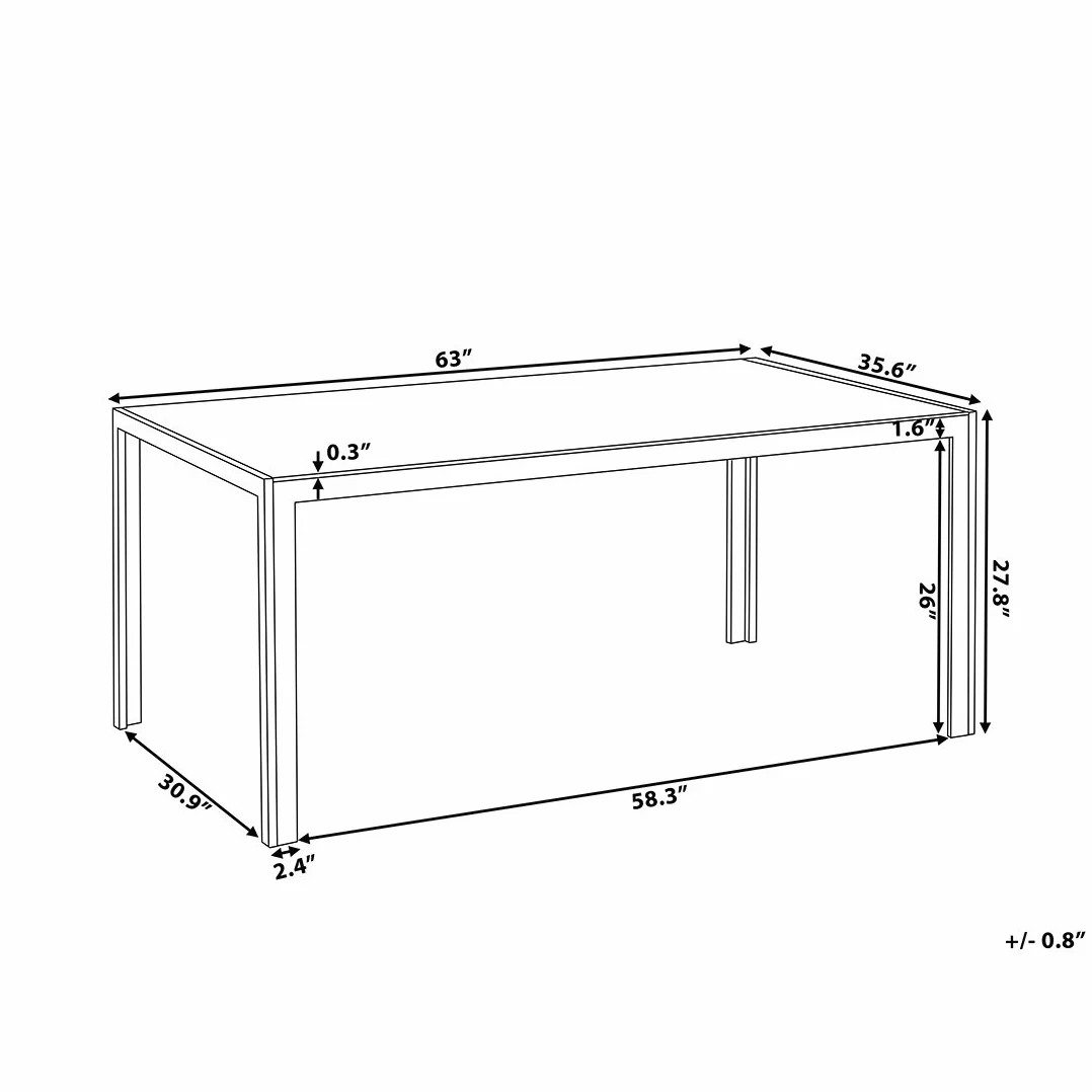 Zestaw mebli ogrodowych stół jadalniany 6 krzeseł aluminium czarny Catania