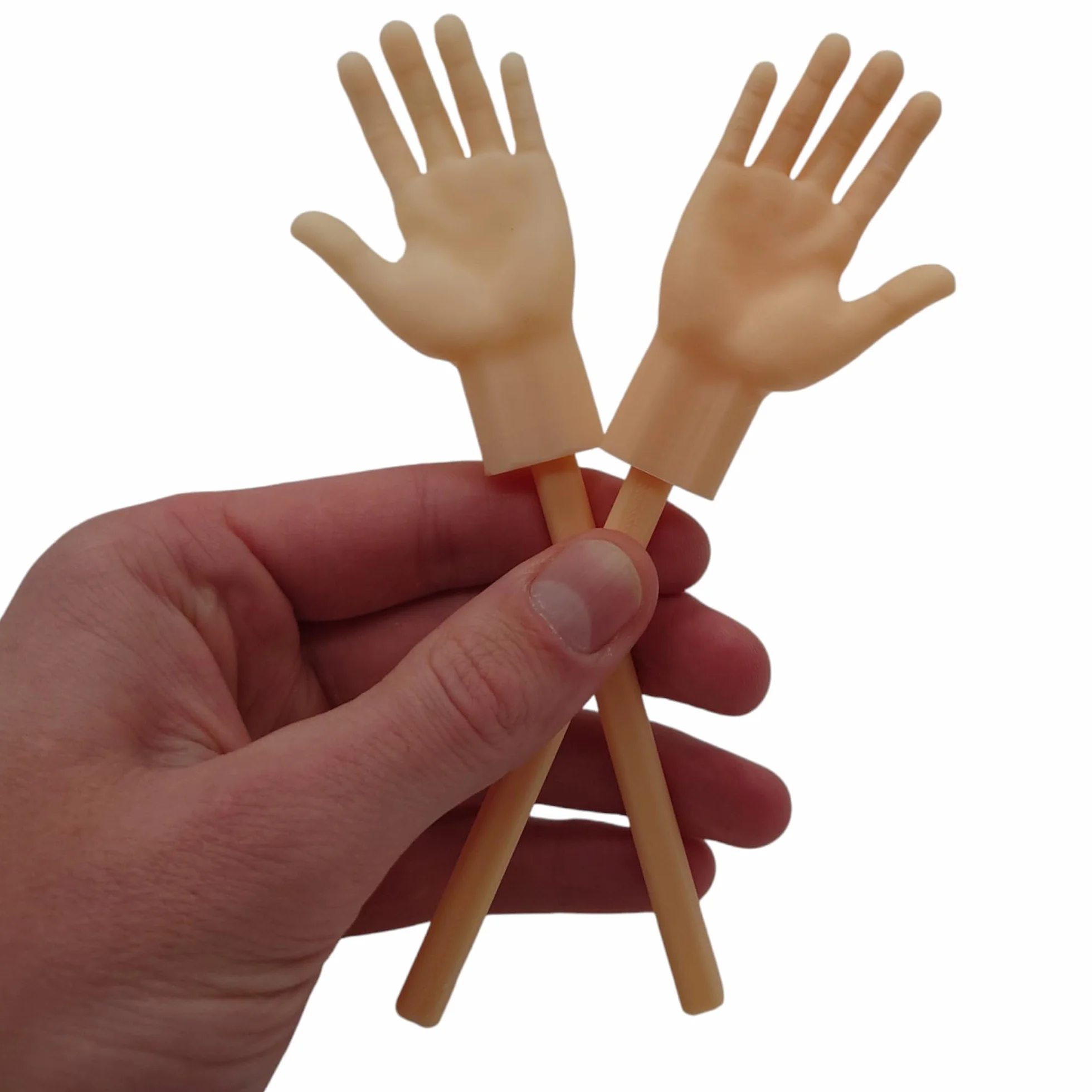 Tiny Hands – śmieszne małe dłonie z trzonkiem | artykuł do zabawy | lalki na palce |