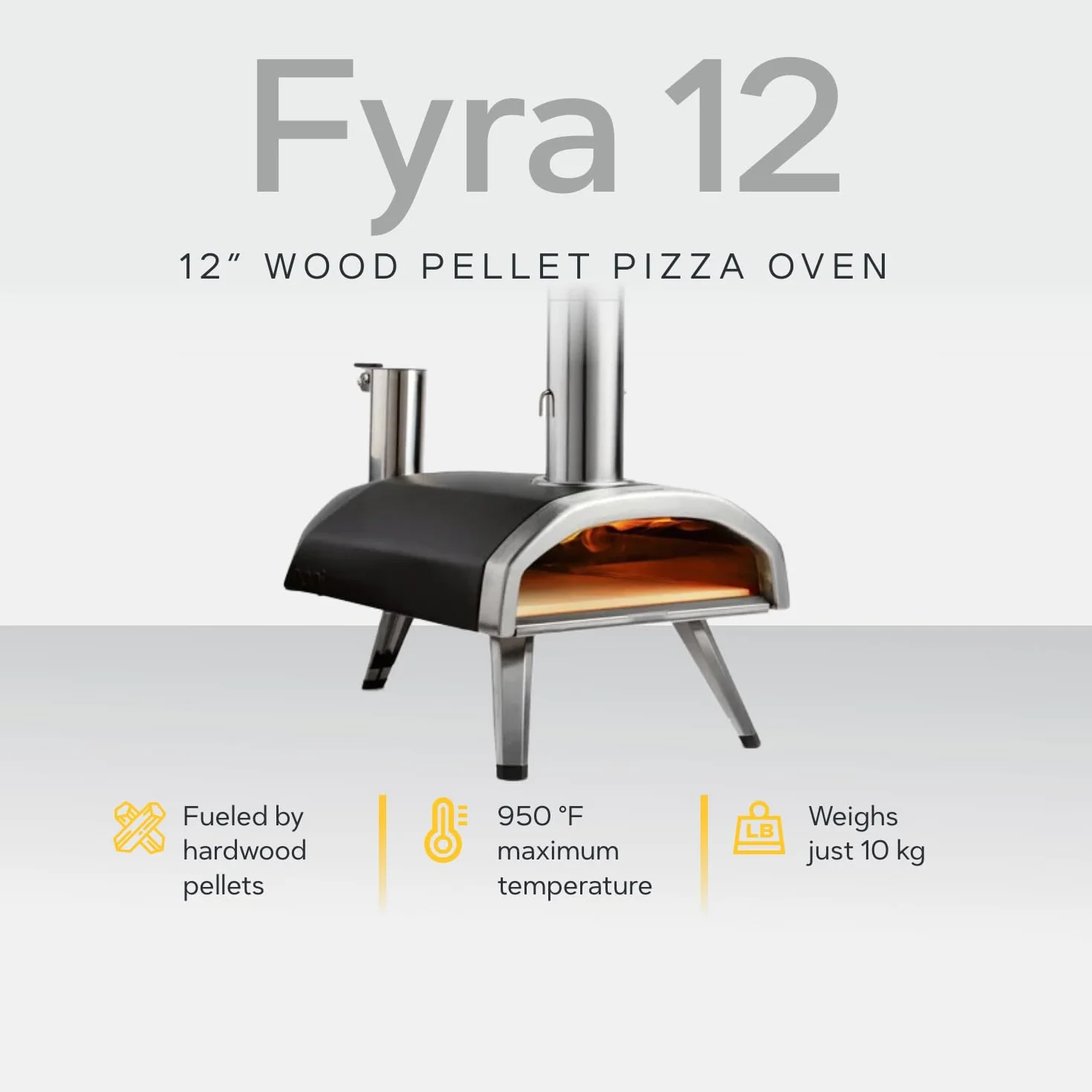 Ooni Fyra 12 Piec do Pizzy na Pellet Drzewny Przenośny Opalany Pelletem