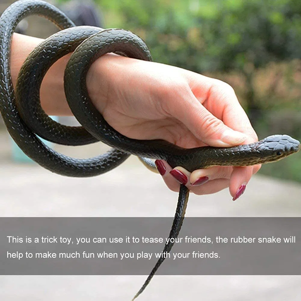 Wąż gumowy, czarna Mamba zabawka wąż realistyczny miękki wąż gumowy na rekwizyty ogrodowe rzeczy głupek dekoracje na Halloween 1Pc 130cm długości