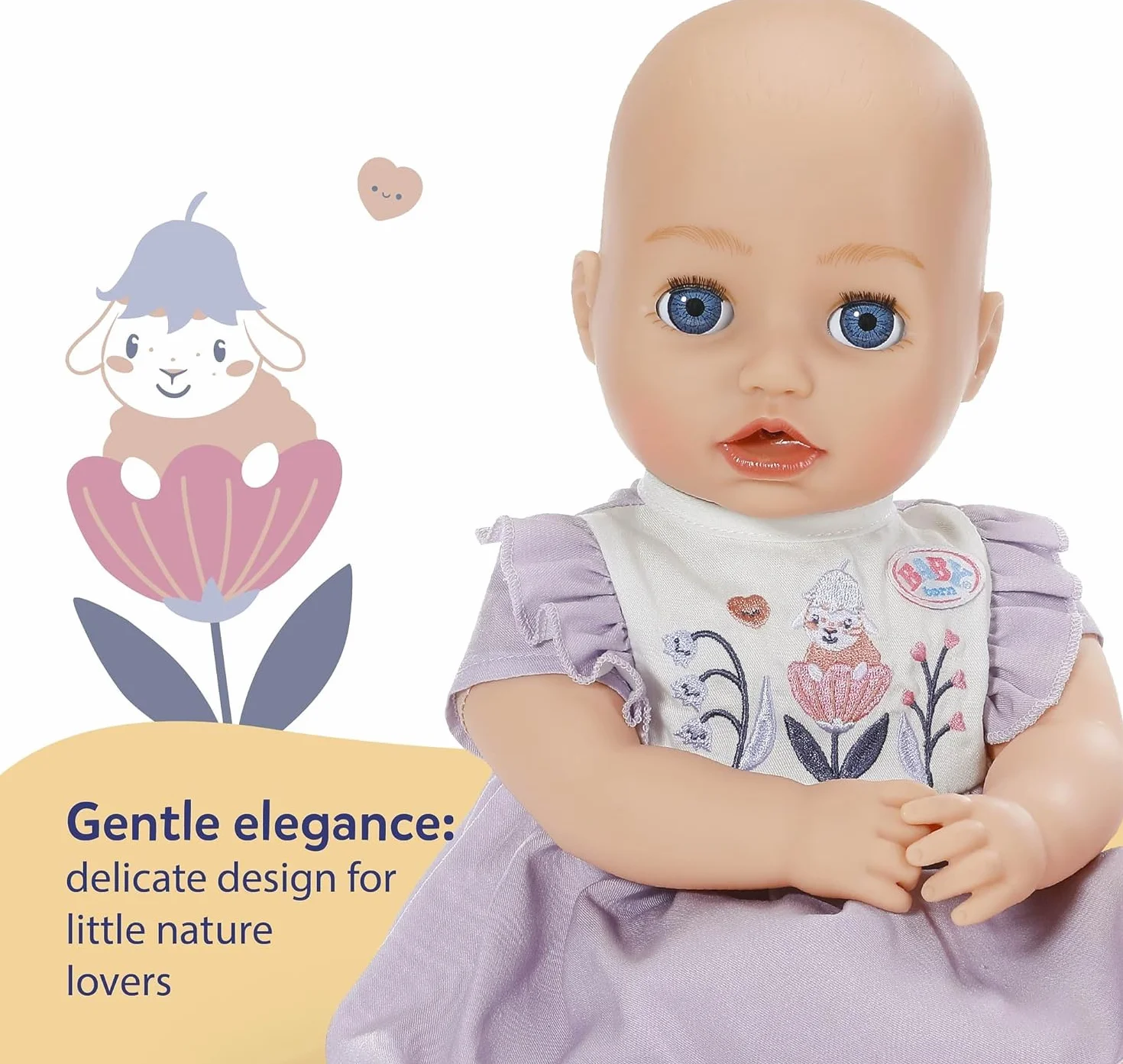 Baby Born Sukienka z haftem z motywem lasu dla lalek 43 cm