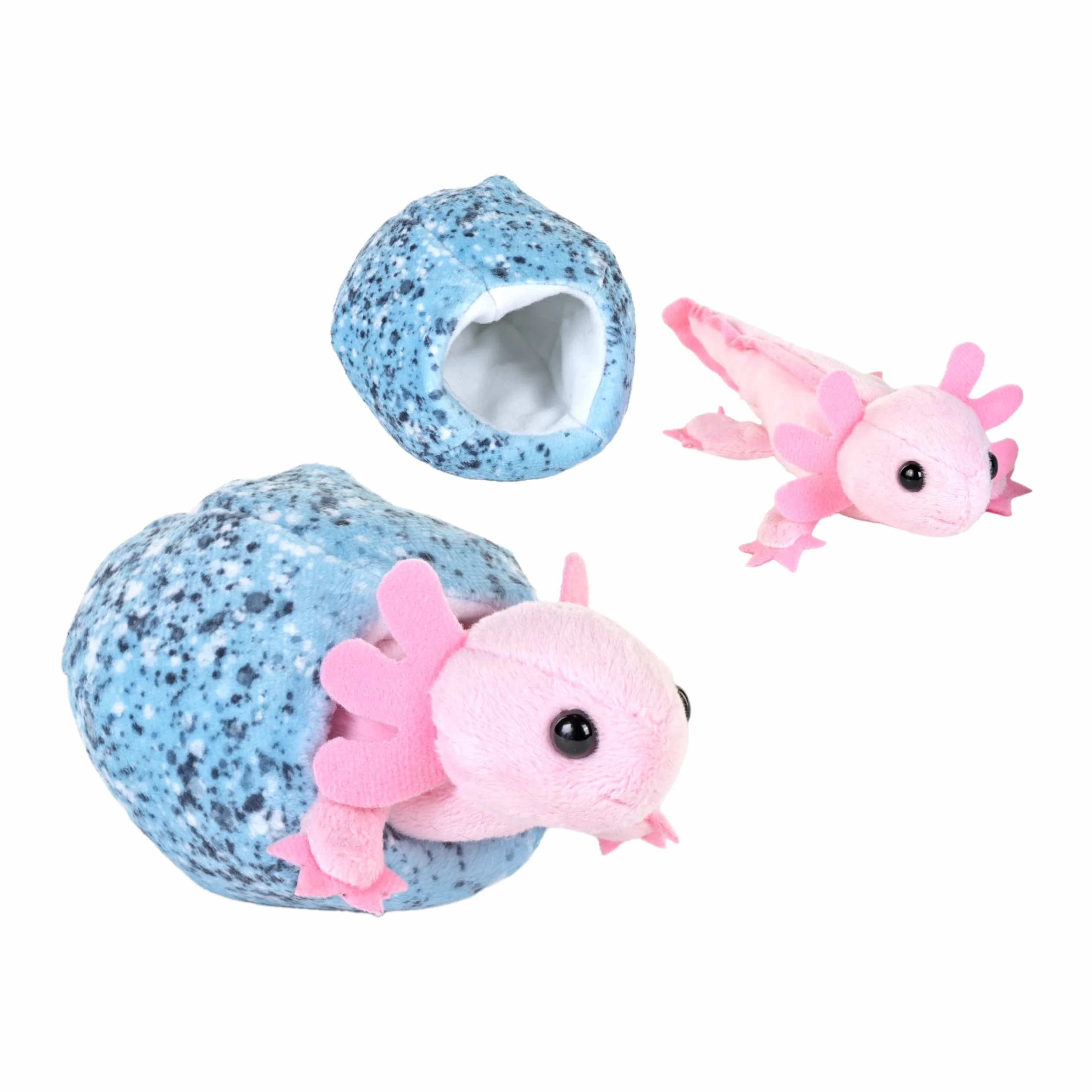 Wild Republic Hatchling Axolotl, wypchane zwierzę, 15 cm, pluszowa zabawka, wypełnienie jest przędzone butelki na wodę z recyklingu