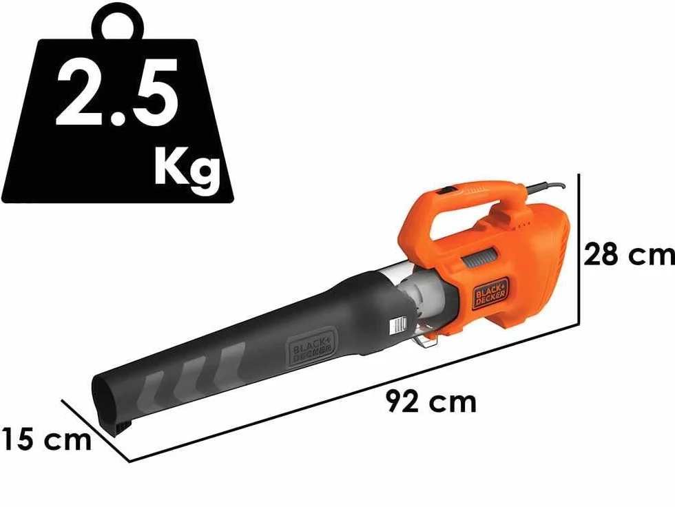 Black + Decker BEBL185-QS elektryczna dmuchawa osiowa 1850 W