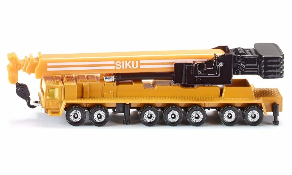 Siku 1623, Mega Lifter Dźwig samojezdny, Metal,Tworzywo sztuczne, Żółty, Teleskopowe ramię dźwigu, Podpory stabilizujące