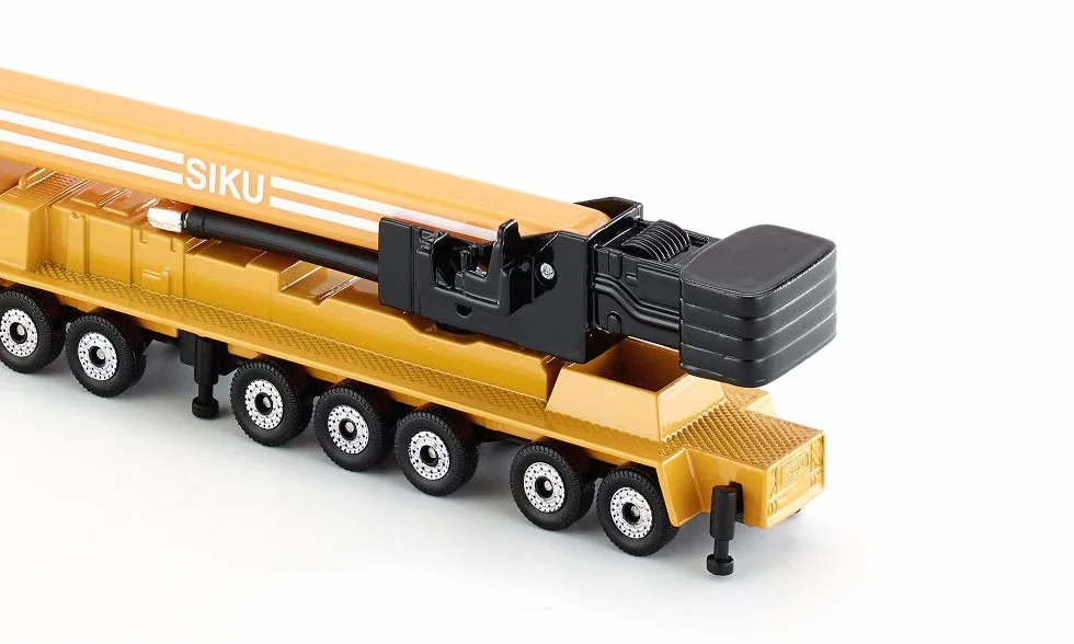 Siku 1623, Mega Lifter Dźwig samojezdny, Metal,Tworzywo sztuczne, Żółty, Teleskopowe ramię dźwigu, Podpory stabilizujące