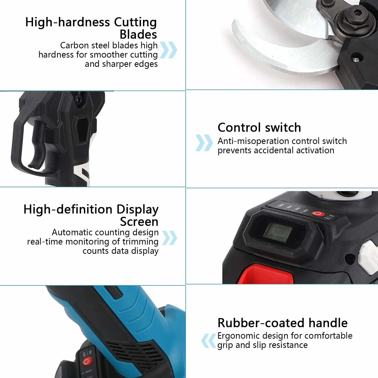 Makita 18 V akumulatorowe nożyce do gałęzi 40 mm LCD