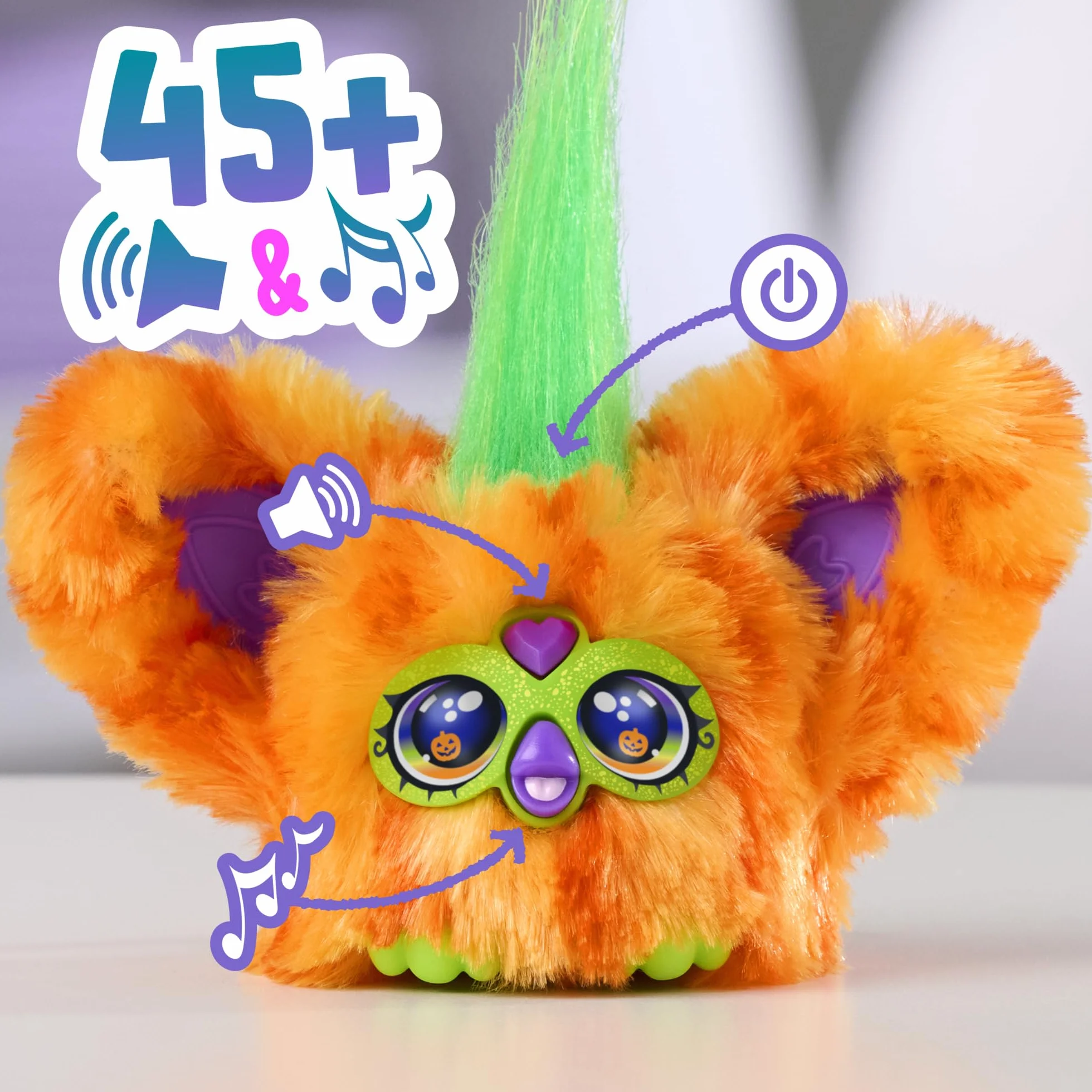 Furby Furblets Boo-Kin, miniaturowa pluszowa zabawka