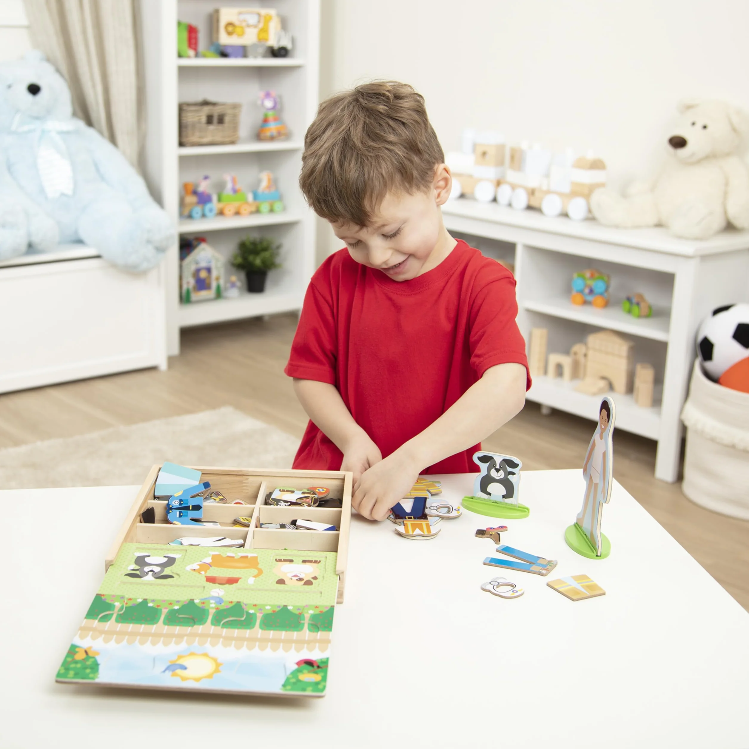 Melissa & Doug Occupations Magnetic Pretend Play Set, Pretend Play Toy, Cognitive Skills, 3+, Gift for Boy or Girl