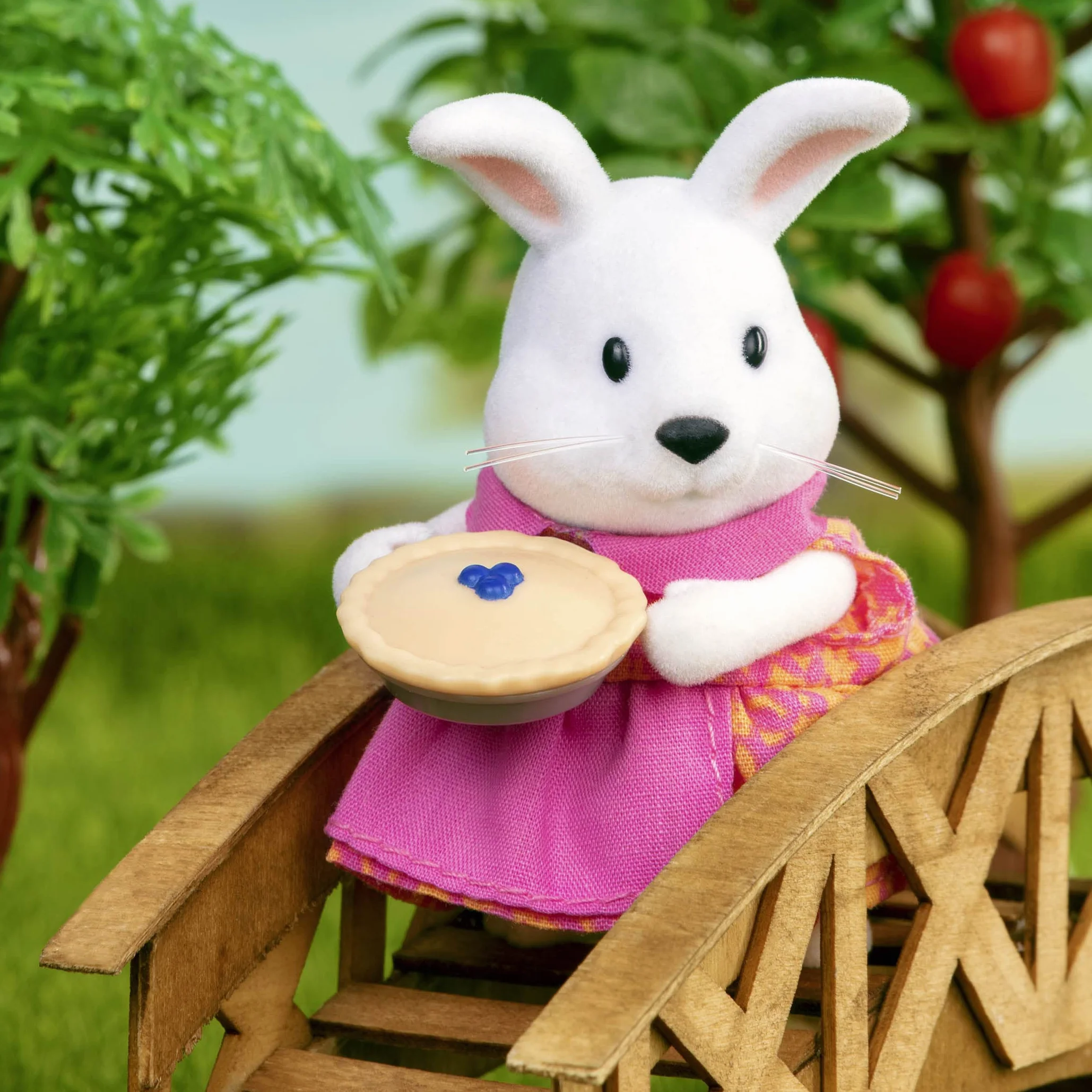 Li'l Woodzeez Rodzina królików Hoppingood - 5-częściowy zestaw zabawek z miniaturowymi figurkami zwierząt i bajką - zabawki i akcesoria dla dzieci w wieku od 3 lat