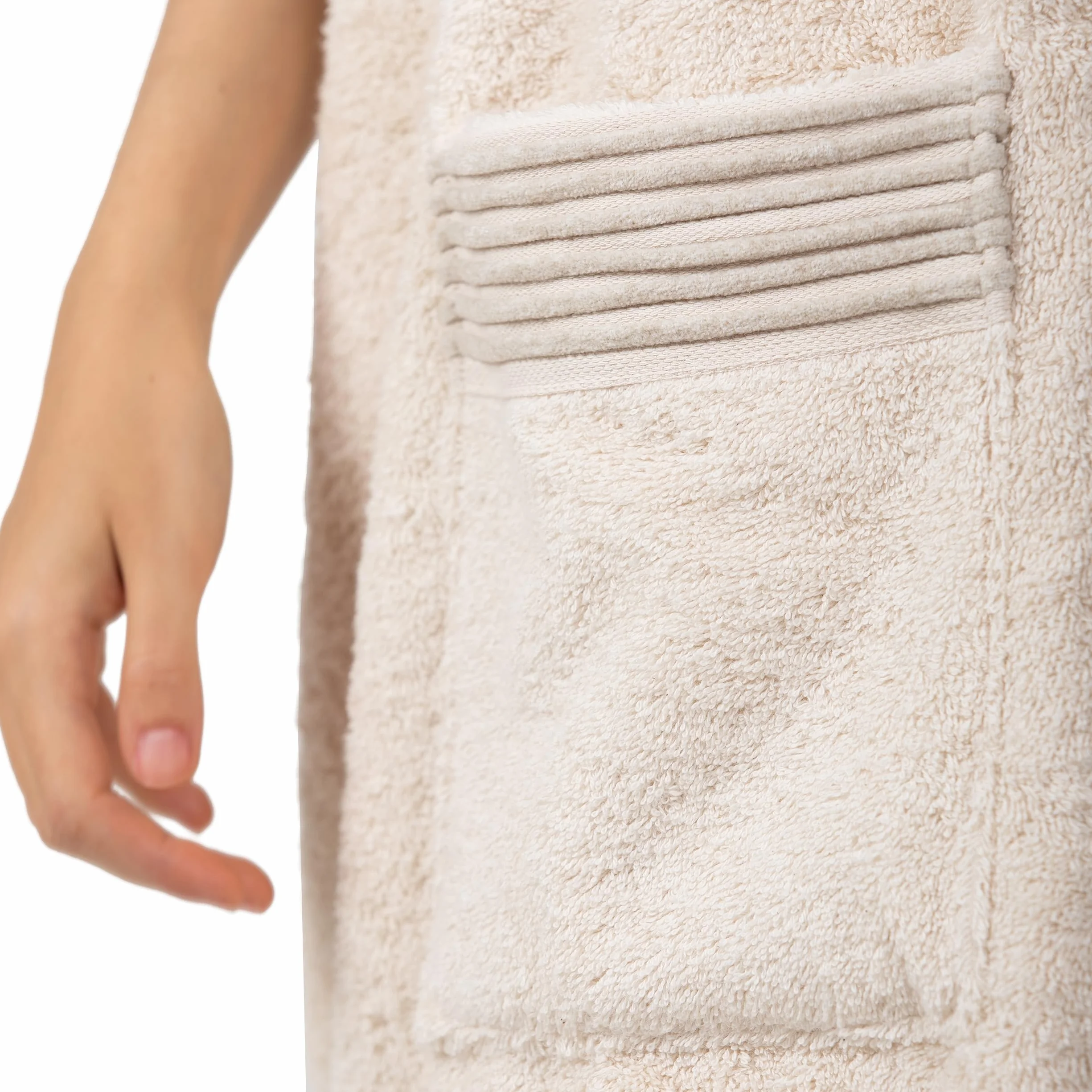 möve Kilt do wellness z lamówką szenilową 48/56, 100% bawełna natura