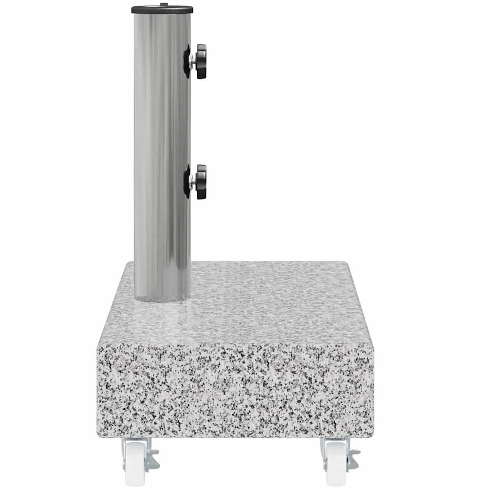 vidaXL Stojak pod parasol granitowy jasnoszary 45x25x8,3 cm