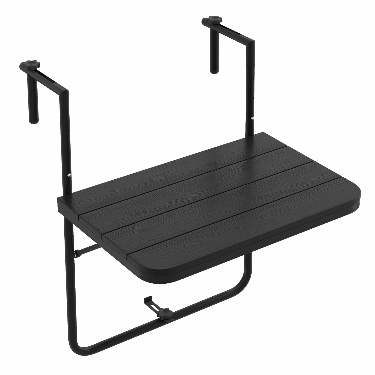 COSTWAY Stół balkonowy wiszący składany 60x40 cm z regulacją wysokości