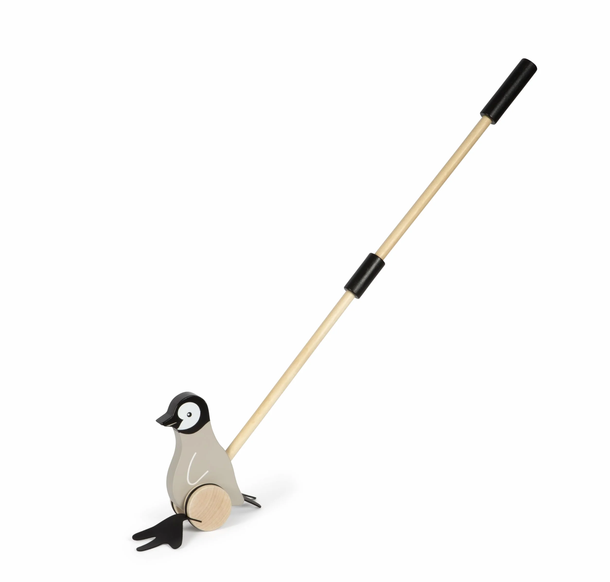small foot Push-Along Penguin, drewno, pomaga w nauce chodzenia, pomoc w chodzeniu dla dzieci w wieku od 18 miesięcy, 12494