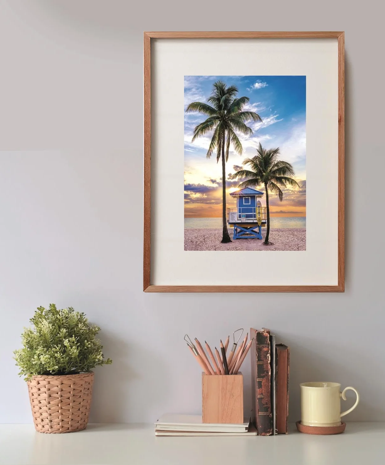 CLEMENTONI PUZZLE DLA DOROSŁYCH 500 HQC MIAMI BEACH FLORIDA COMPACT BO MADE IN ITALY