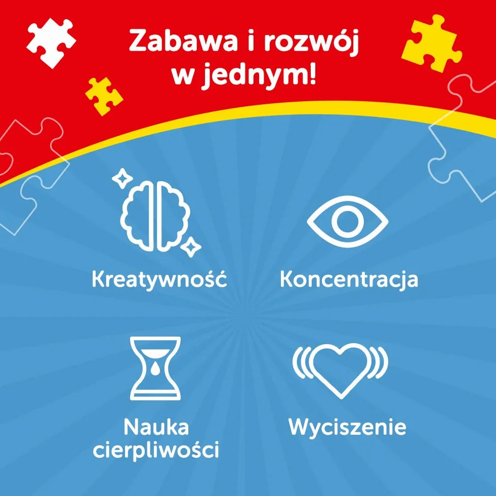 Trefl Puzzle 60 Elementów Wóz Strażacki Kolorowe Pojazdy dla Dzieci od 4 lat