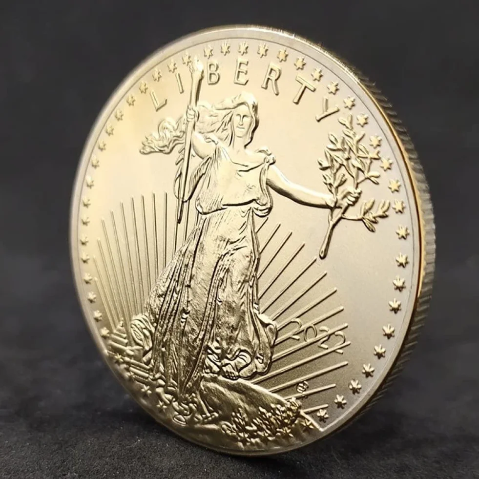 Usa Liberty Eagle Dolar Moneta Pamiątkowe Monety Amerykańskie Kolekcje Monety Wystrój Domu