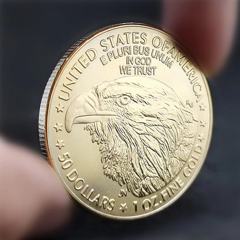 Usa Liberty Eagle Dolar Moneta Pamiątkowe Monety Amerykańskie Kolekcje Monety Wystrój Domu