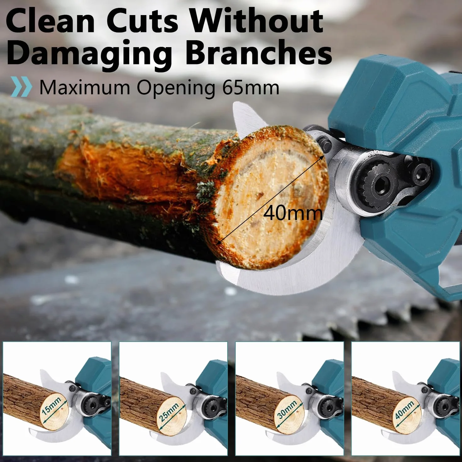 Makita 18 V akumulatorowe nożyce do gałęzi 40 mm LCD
