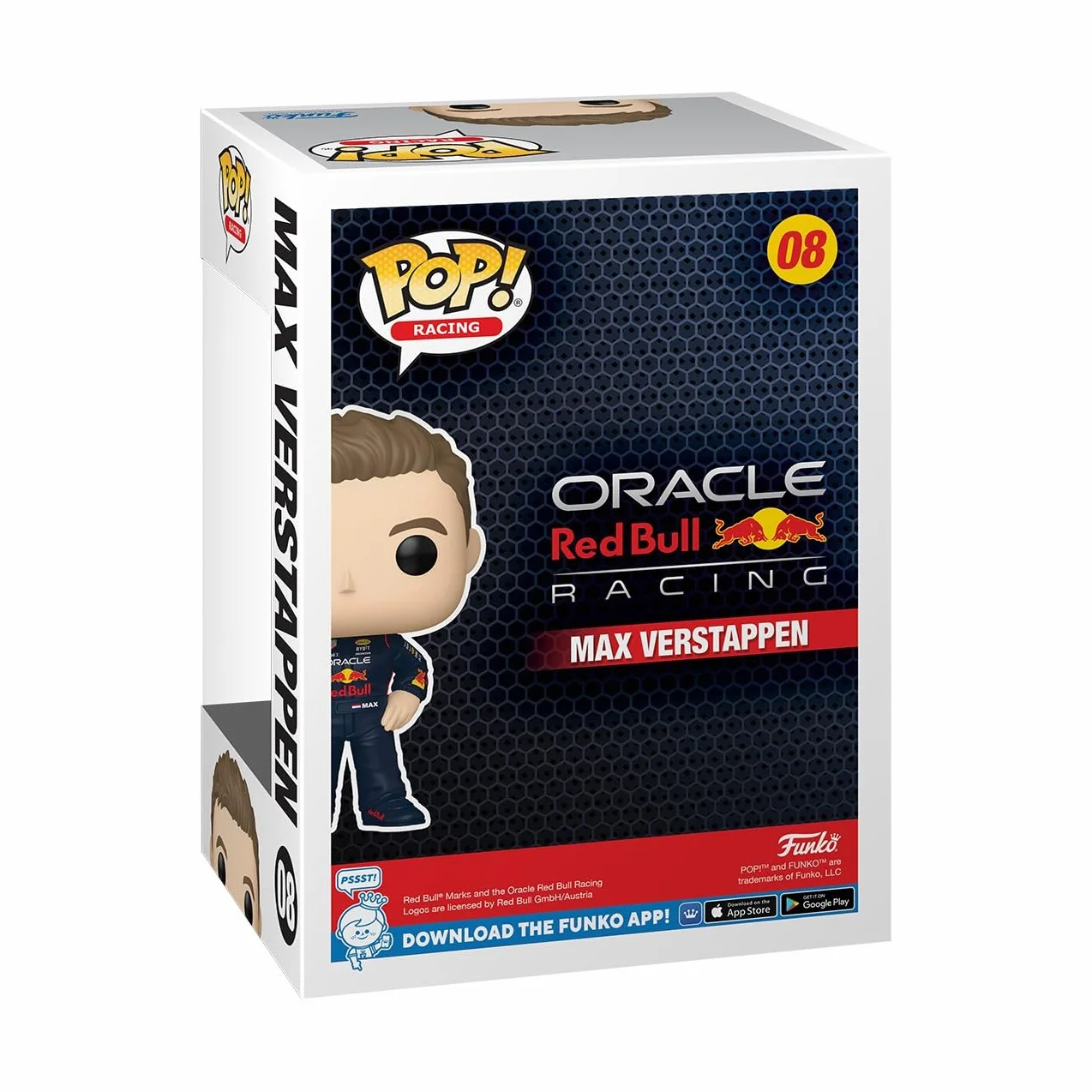 Funko POP! Racing: Wyścigi - Max Verstappen z kaskiem - Red Bull Racing - Kolekcjonerska figurka winylowa - Pomysł na prezent - Oficjalny towar - Zabawki dla dzieci i dorosłych - Fani sportu