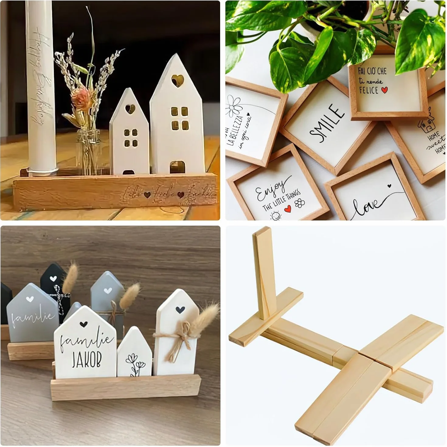 100 sztuk drewnianych klocków do majsterkowania, 100 x 20 x 7 mm, klocki drewniane, do projektów DIY, do projektów i dekoracji