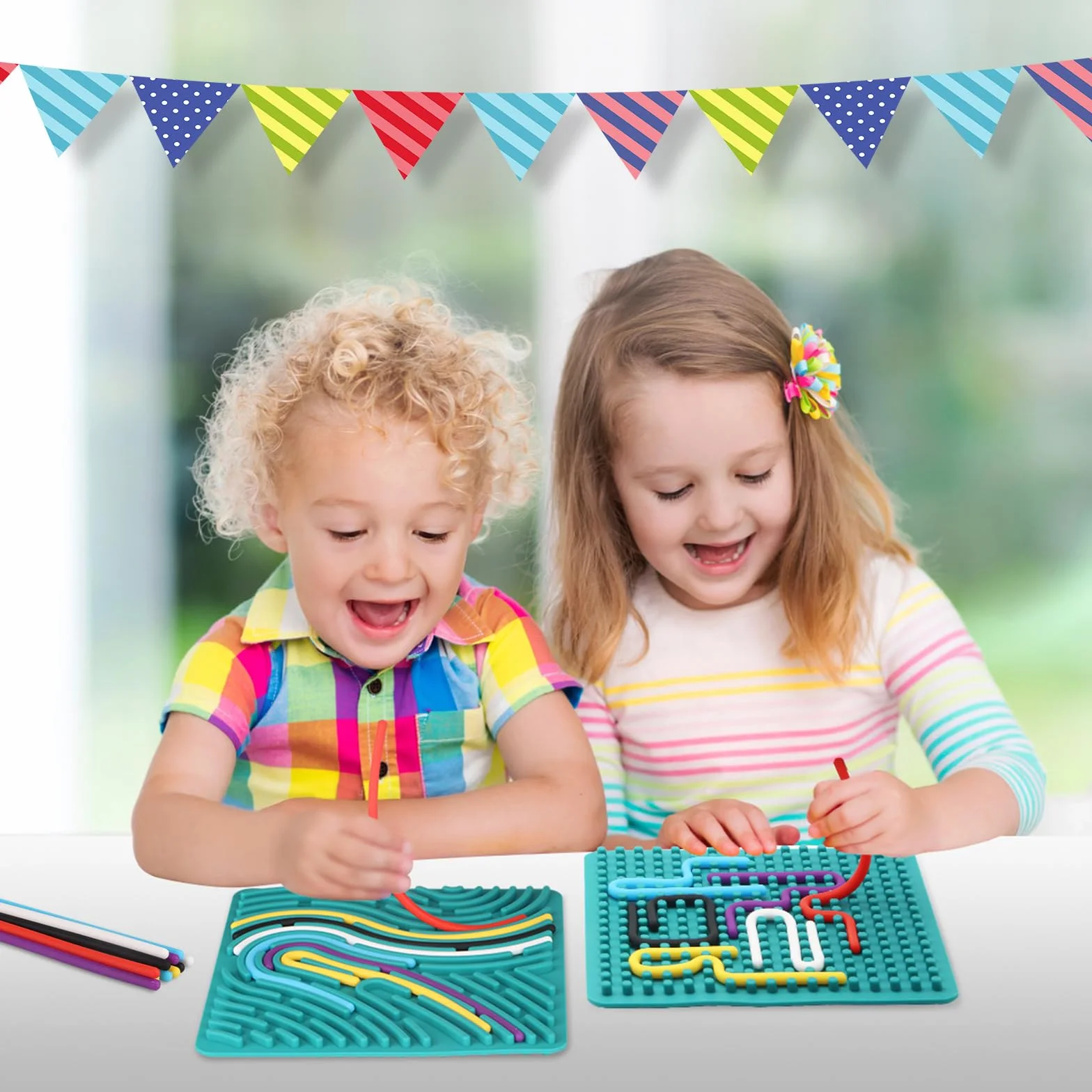 Montessori Sensorik zabawki dla dzieci w wieku od 3 lat i dorosłych, zabawka z autyzmem z 11 prętami liczącymi i torbami podróżnymi