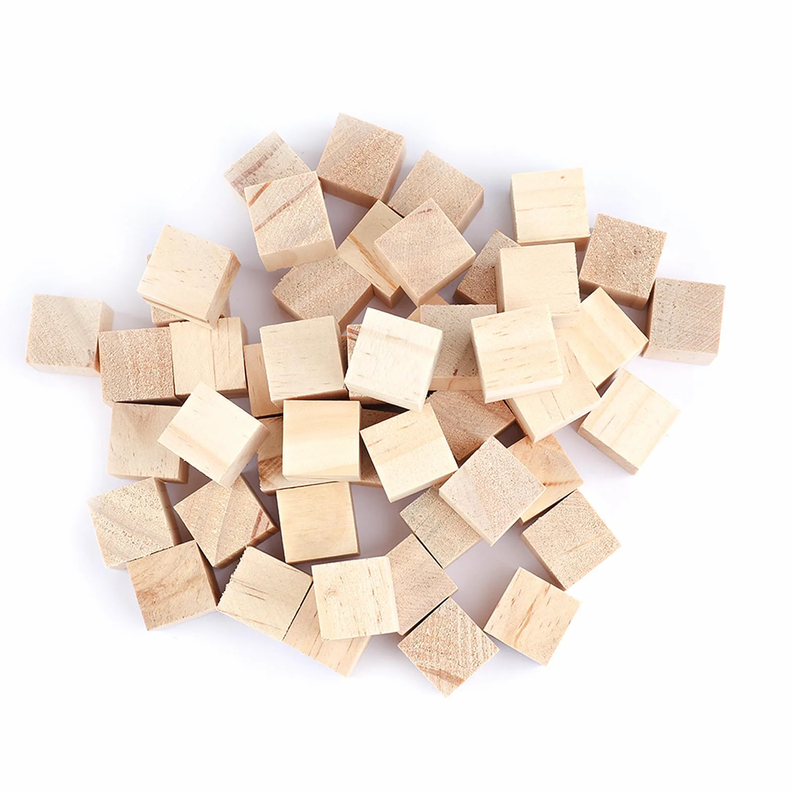 Małe Drewniane Kostki, 90 Szt., 2 x 2 x 2 Cm, Naturalne, Niedokończone, Kwadratowe Kostki Drewniane, Do Majsterkowania, Znaczków, Puzzli, Cyfr, Dekoracji, Rzemiosła Drzewnego