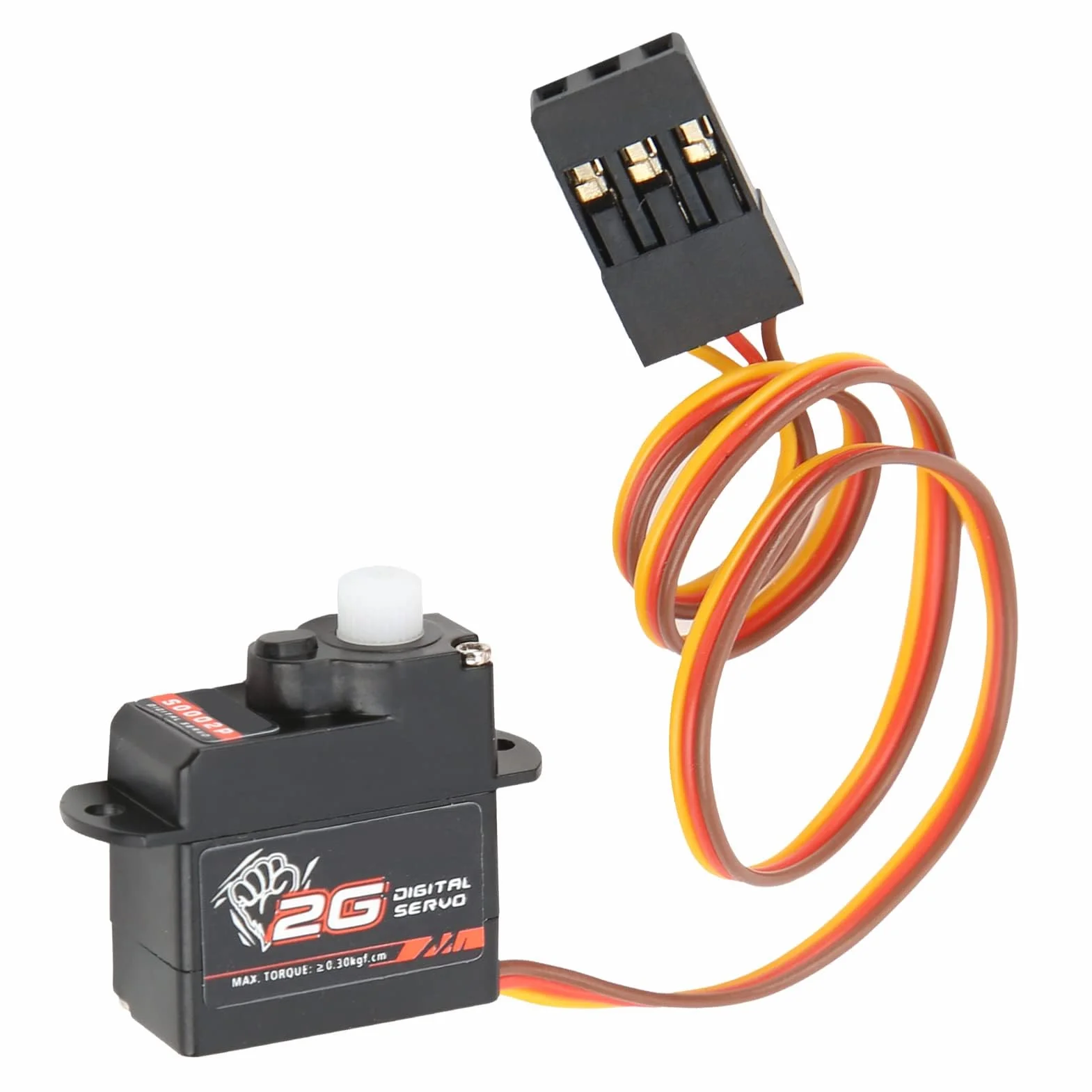RC Car 2G Digital Servo Serwo Zębate z Tworzywa Sztucznego z Ramieniem Servo 1/24 RC Car Samolot Helikoptery o Stałym Skrzydle