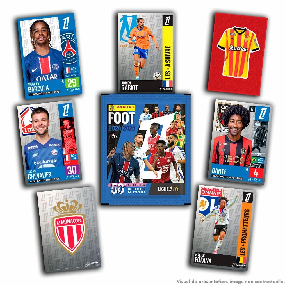 PANINI Stopa 2024-2025 Ligue 1 McDonald's Blister 6 kieszeni z 7 naklejek