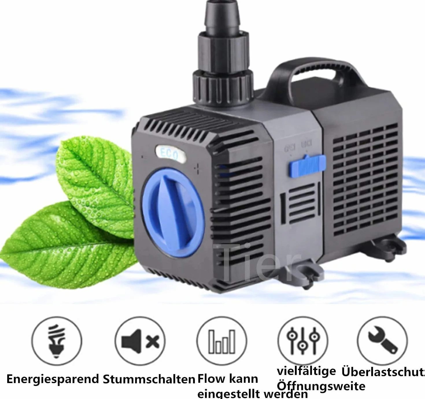 Eco pompa do oczka wodnego z filtrem 3600 l/h energooszczędna
