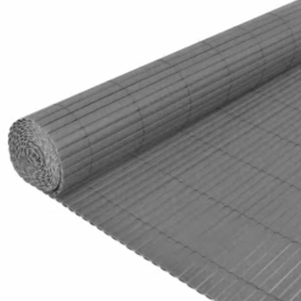 vidaXL Panel ogrodzeniowy dwustronny 110x400 cm szary PVC