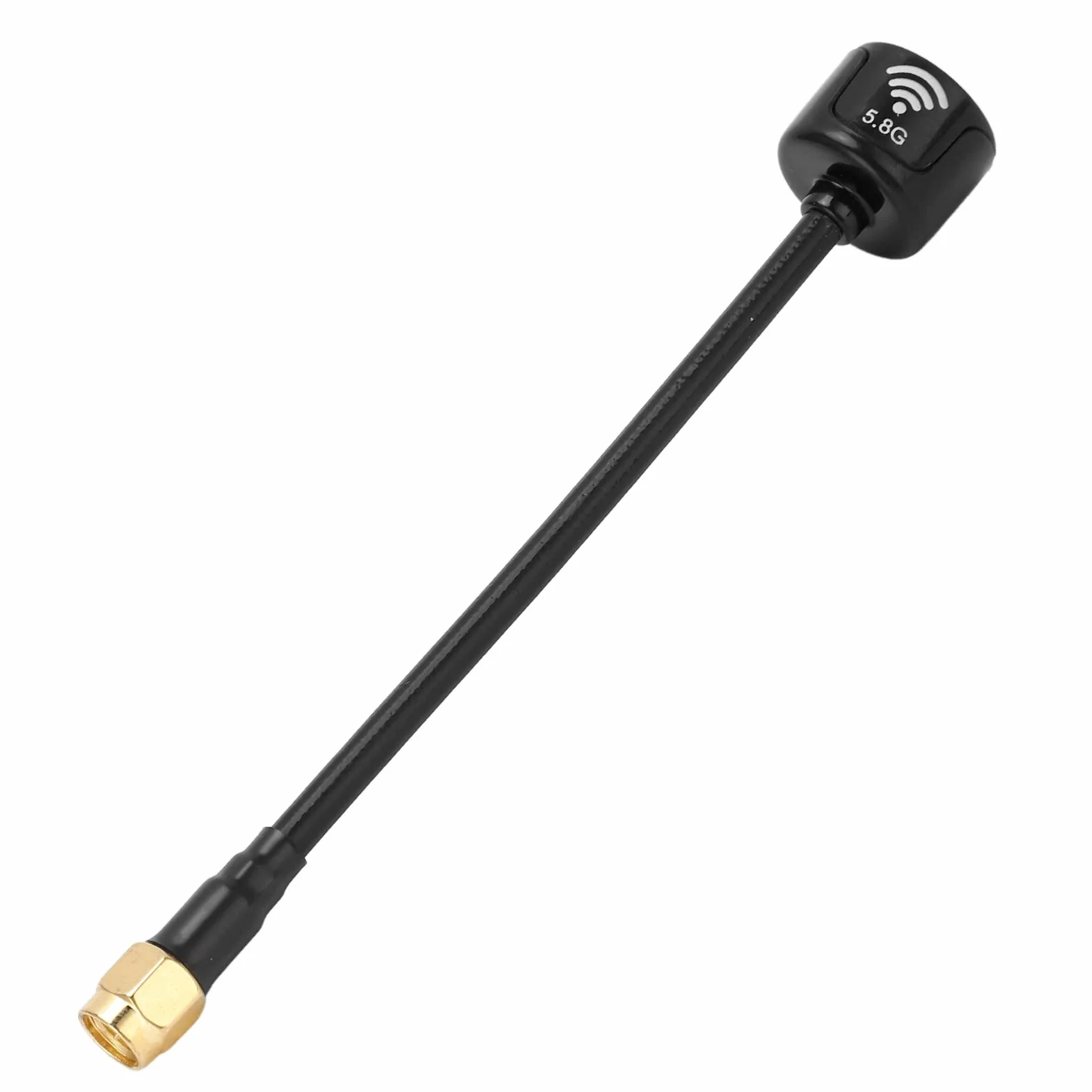 Antena 125 Mm 5,8 GHz 2,5 Dbi do Zdalnego Sterowania FPV Drone Odporna na Uderzenia Antena Zysku RHCP (Czarny)