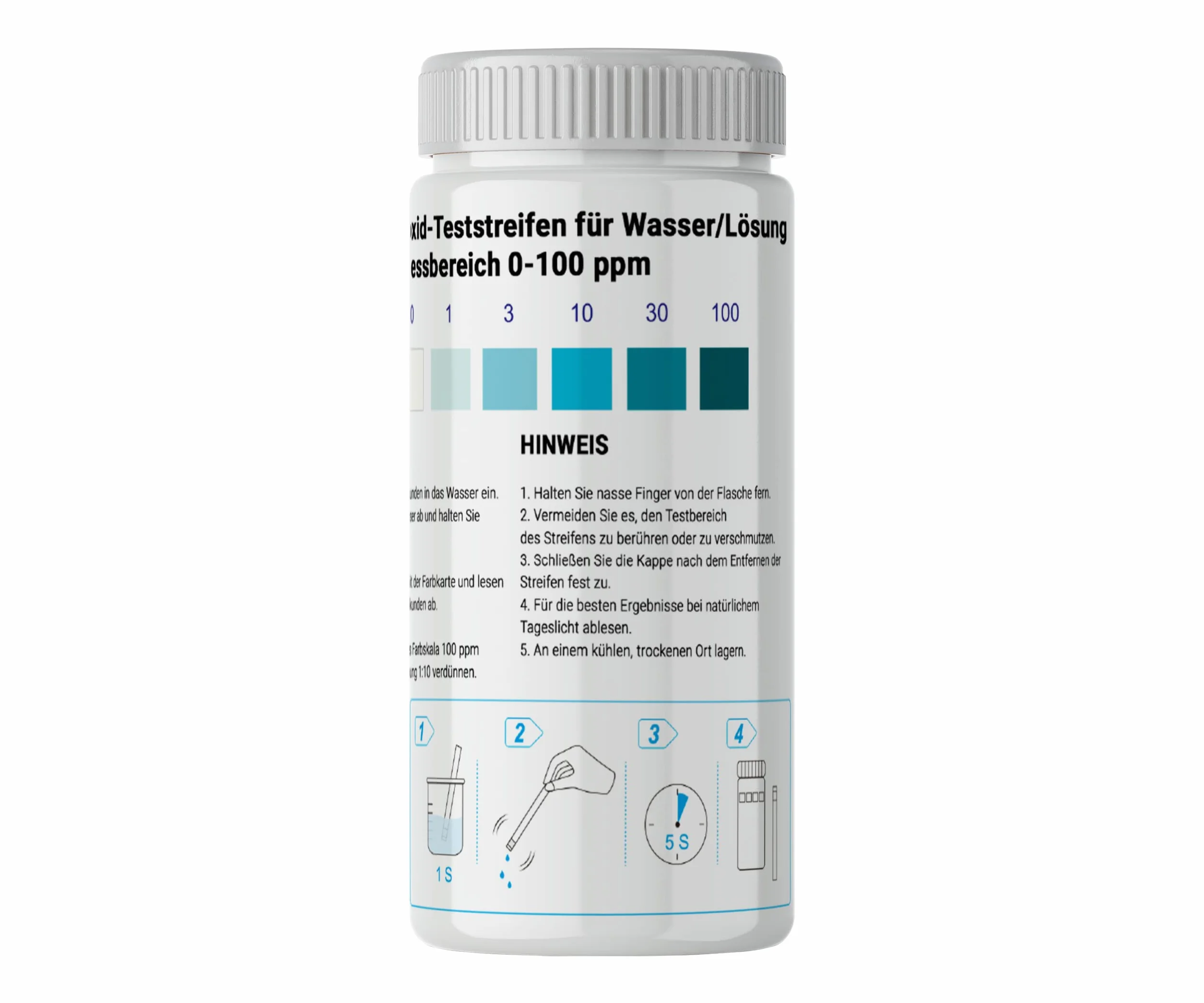 Nadtlenek wodoru paski testowe 0-100 ppm H2O2 do testowania wody
