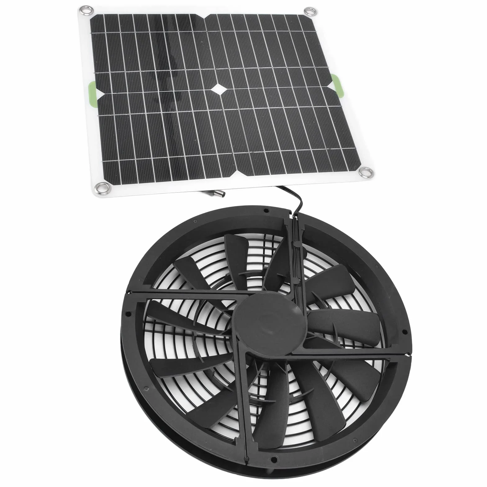 Wentylator solarny z panelem słonecznym do kurnika szklarni