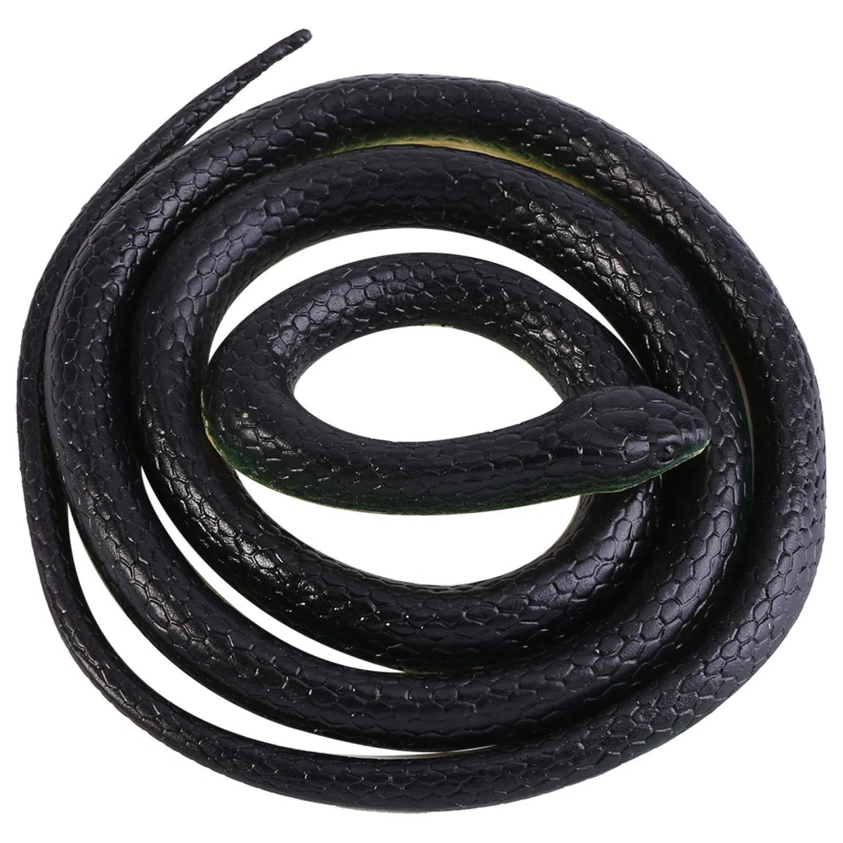 Wąż gumowy, czarna Mamba zabawka wąż realistyczny miękki wąż gumowy na rekwizyty ogrodowe rzeczy głupek dekoracje na Halloween 1Pc 130cm długości