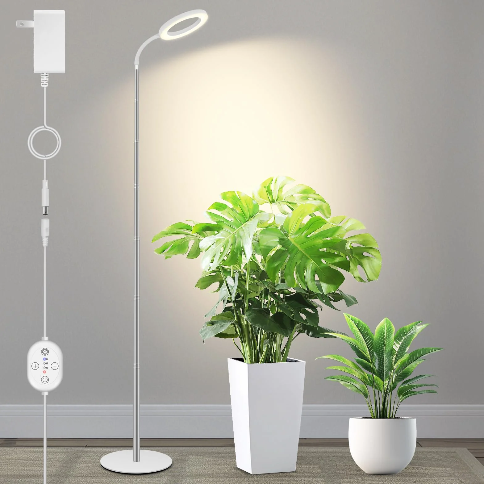 LUMILEDS LED Grow Light 24V Pełne Spektrum 660nm 15W 260 µmol/s/m² 16 cm z Timerem i Ściemnianiem