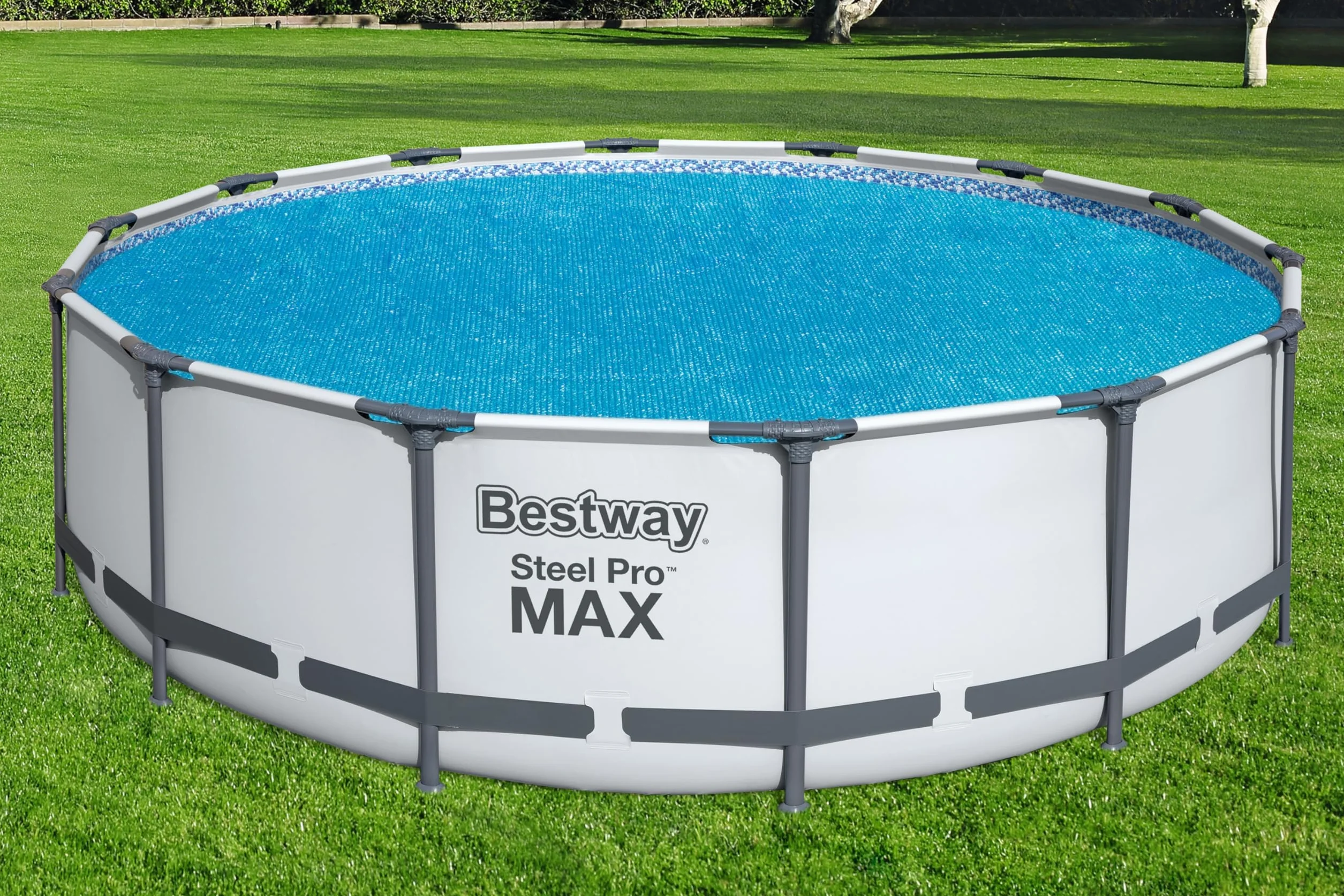 Bestway Plandeka solarna PE Ø 417 cm, niebieska, okrągła