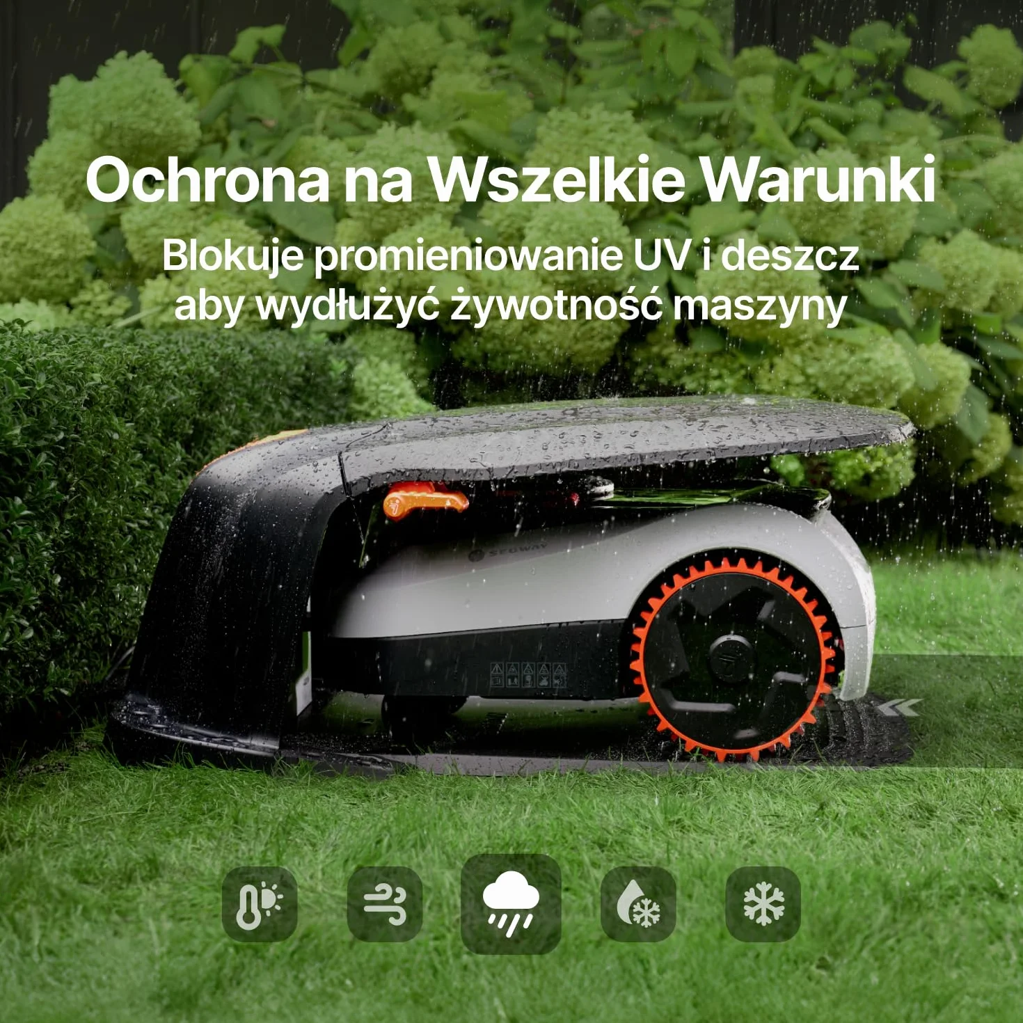 Navimow Garage M, Składany Garaż dla Robota Kosiarki, Ochrona przed Słońcem i Deszczem, Kompatybilny z Navimow i2 Lidar, i2 Lidar Pro, H2, Serią H