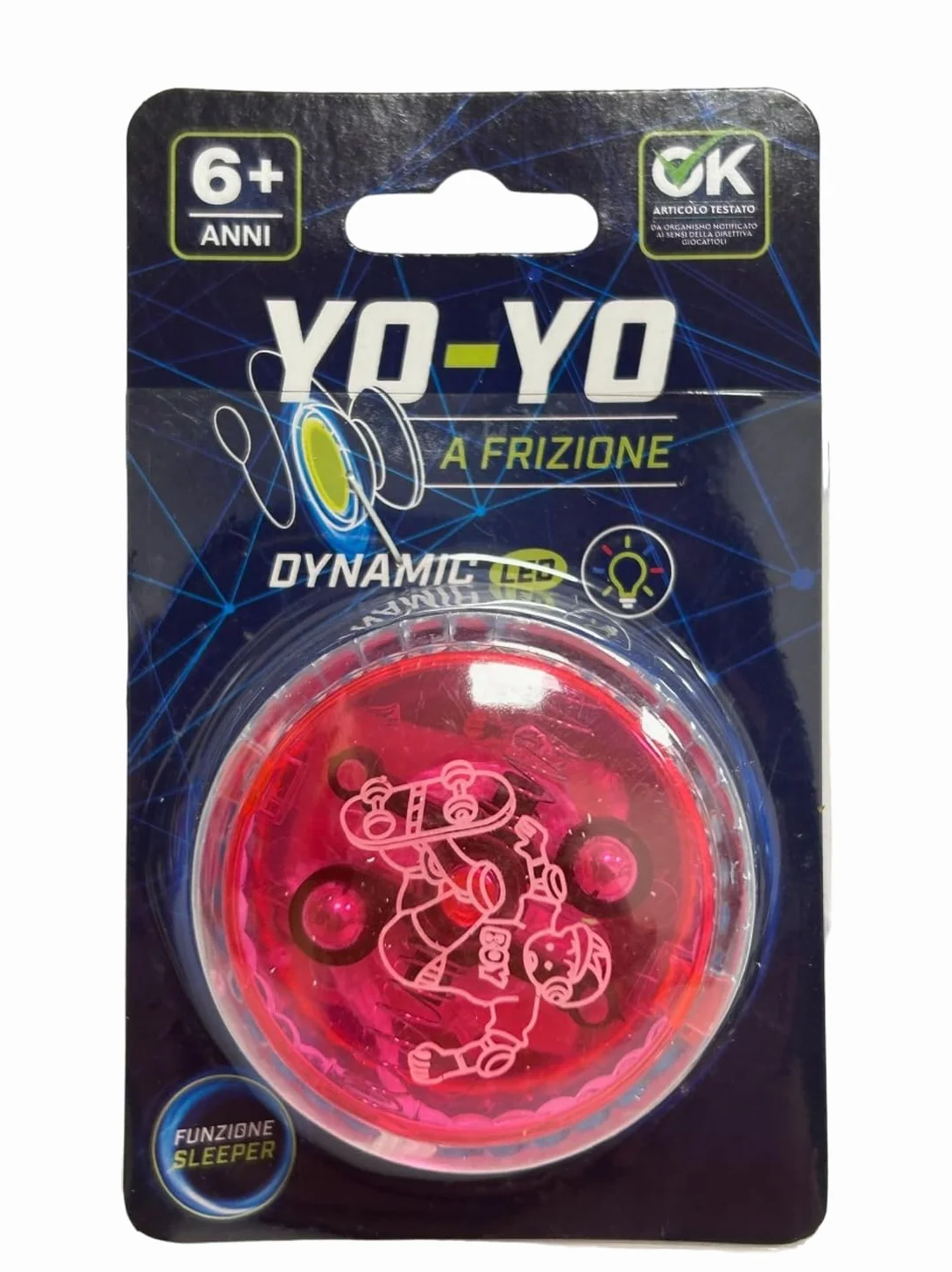 Yoyo dla dzieci i początkujących Yo Yo ze światłem LED i automatyczną reakcją sprzęgła, Yo Yo Yo, do akrobacji Led Yo Yo z efektem świetlnym Yoyo, różne kolory