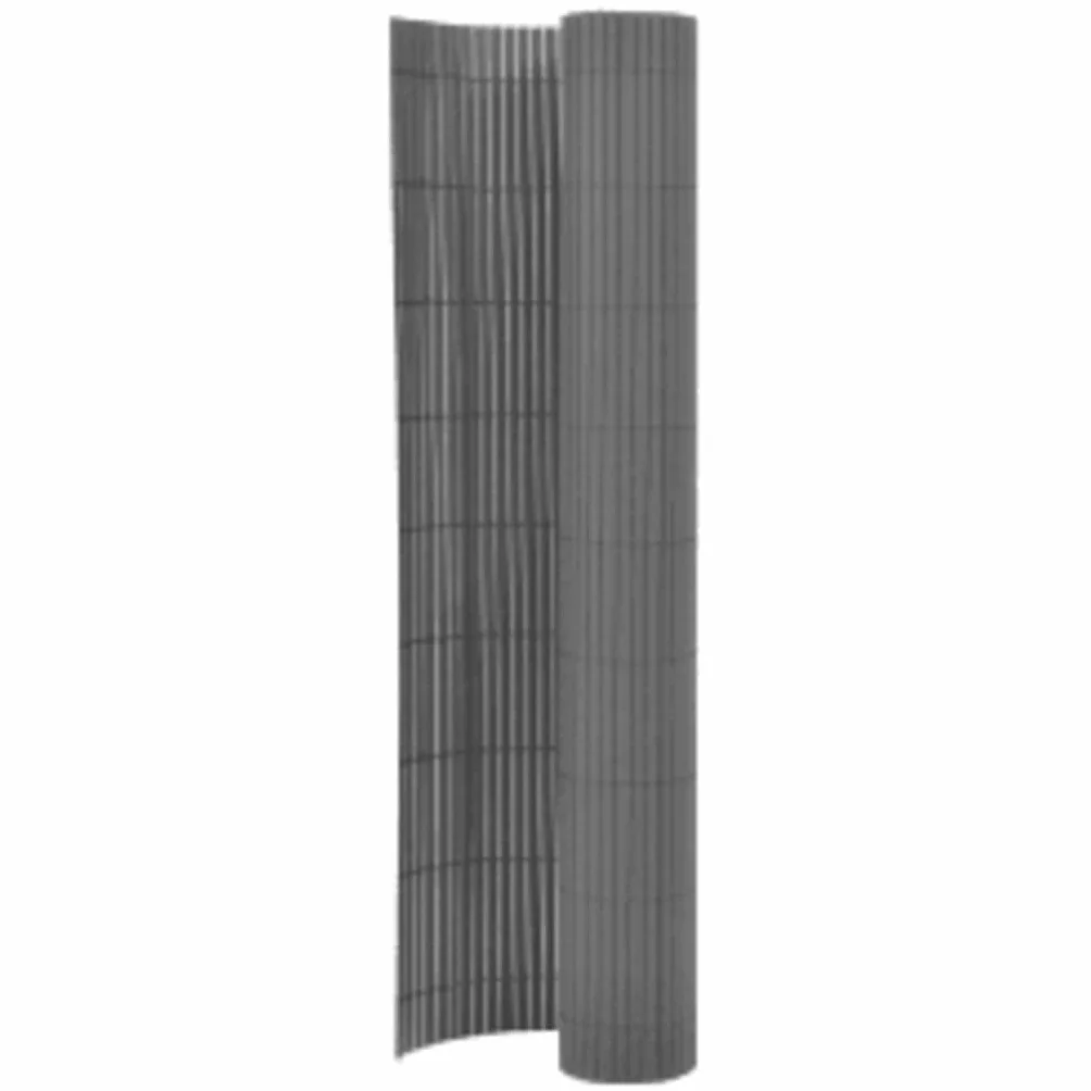 vidaXL Panel ogrodzeniowy dwustronny 110x400 cm szary PVC