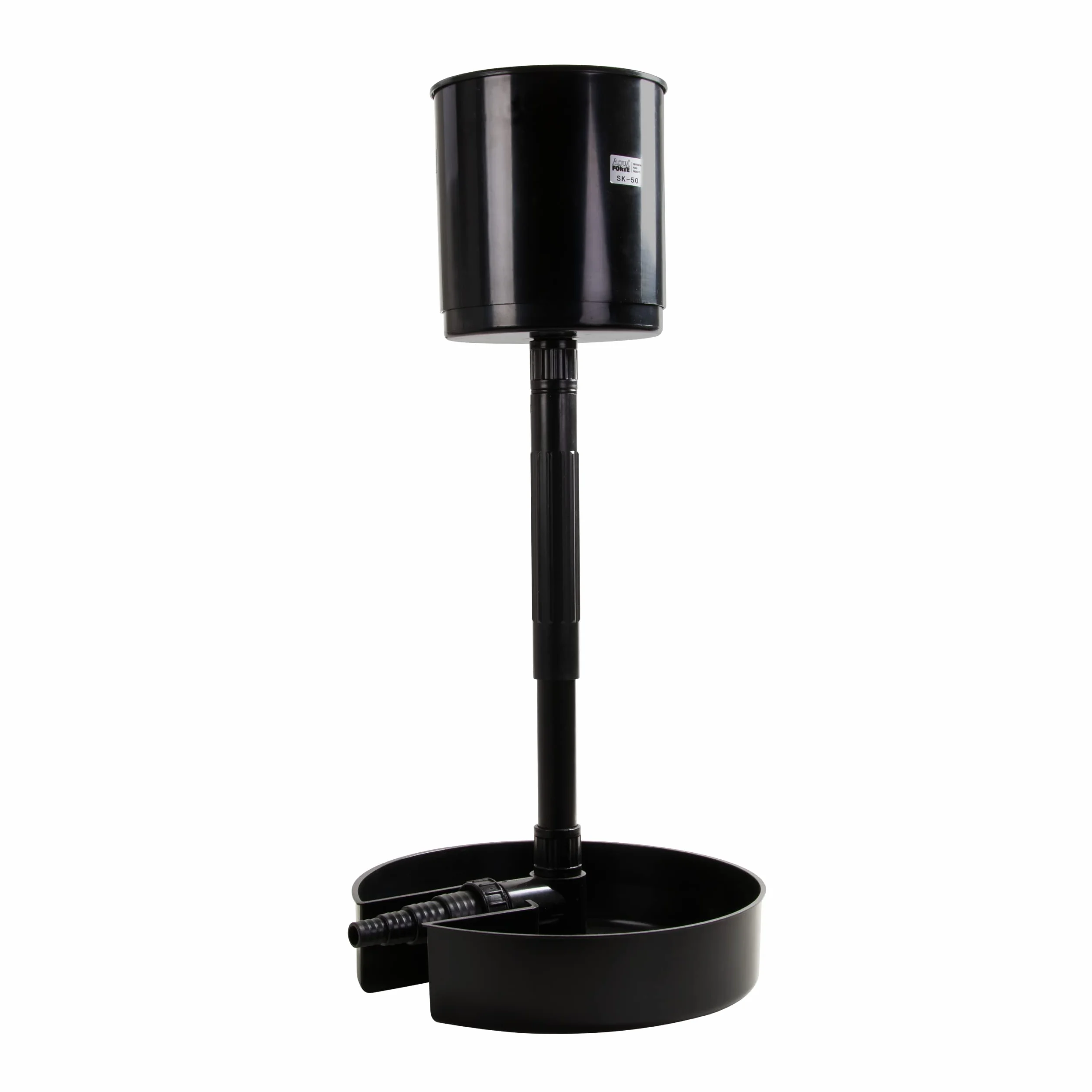 AquaForte Pływający skimmer stojący 30 x 35 x 34 cm czarny