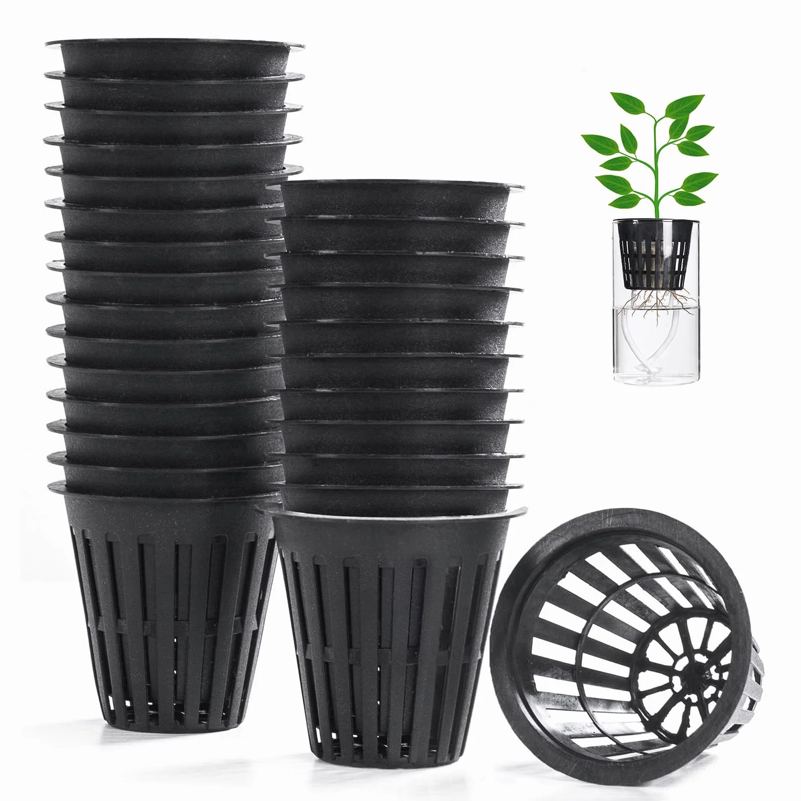 Rmeet plastikowa siatka do sadzenia hydroponiki 5 cm 50 szt.