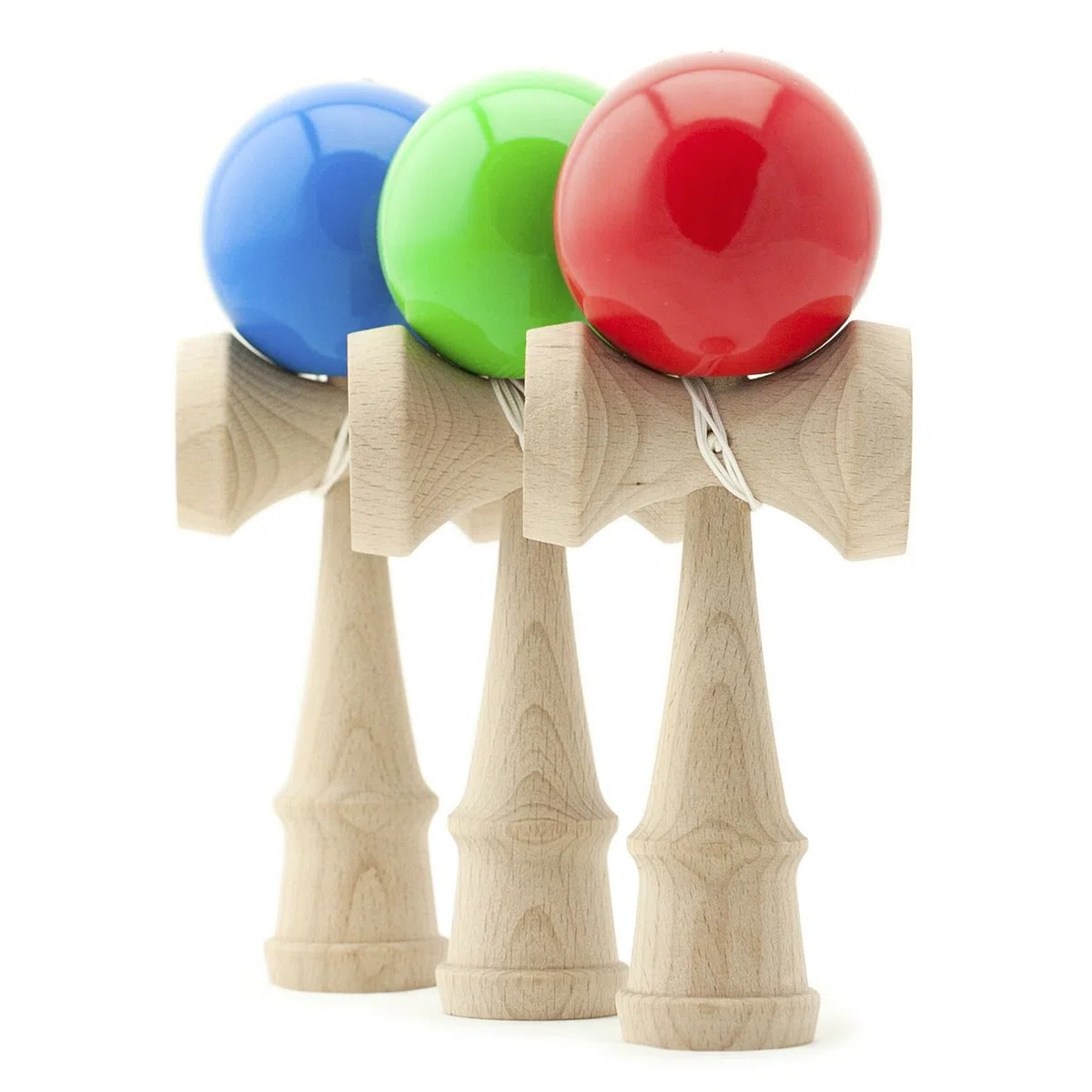 Kendama japońska gra zręcznościowa niebieska kula drewniana zabawka do łapania kulek marka