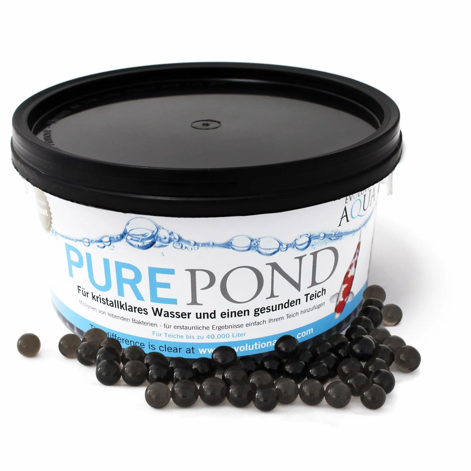 Evolution Aqua Pure Pond 2000 ml żółte kulki filtrujące bakterie biostarter do 40000 litrów