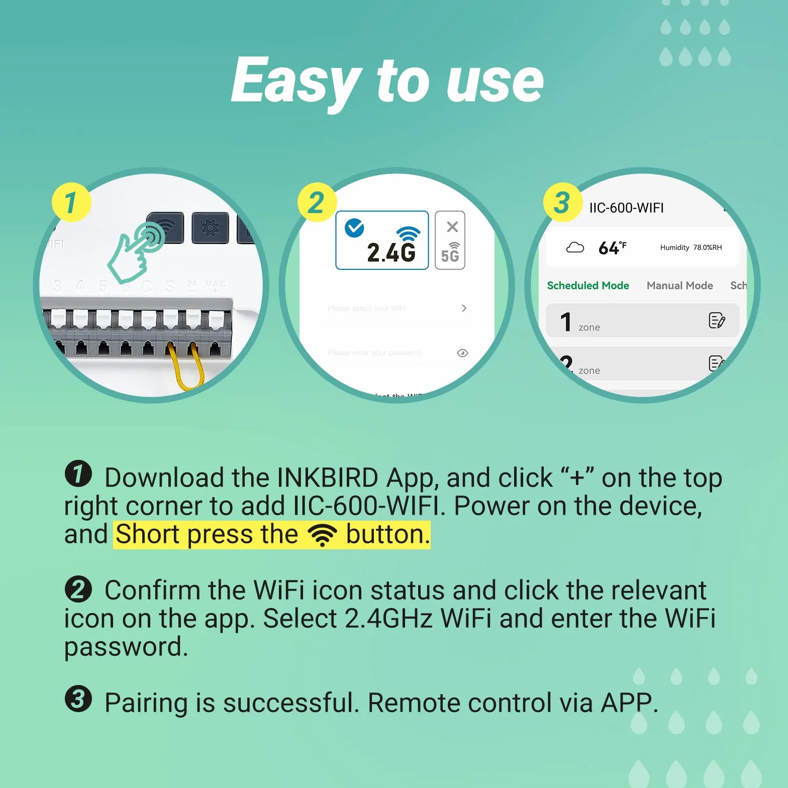 Inkbird 6-drożny programator nawadniania WiFi, inteligentny kontroler z aplikacją i regulacją sezonową